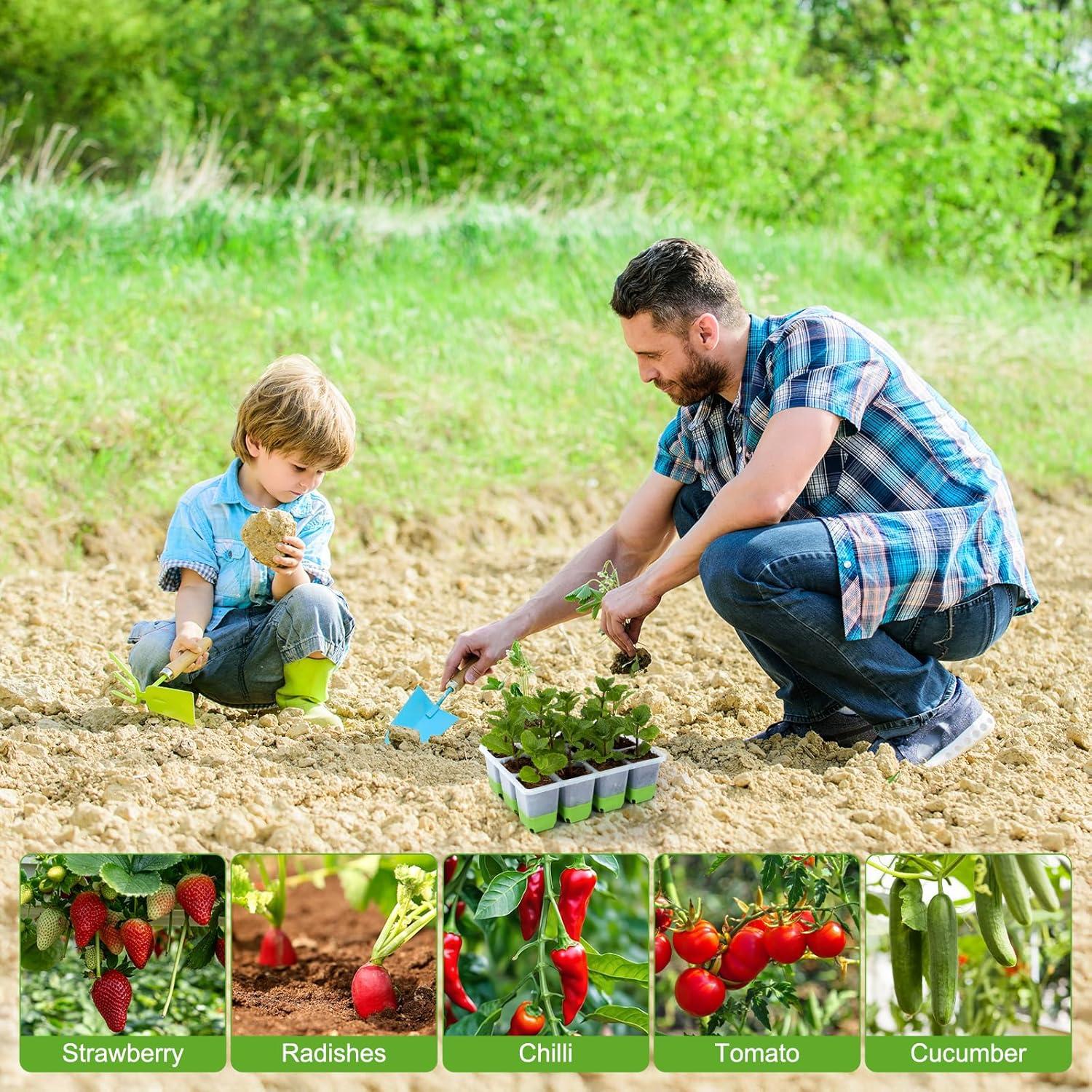 Kit de Bandejas de Inicio de Plántulas Backyard Expressions - 5 Bandejas de 60 Celdas