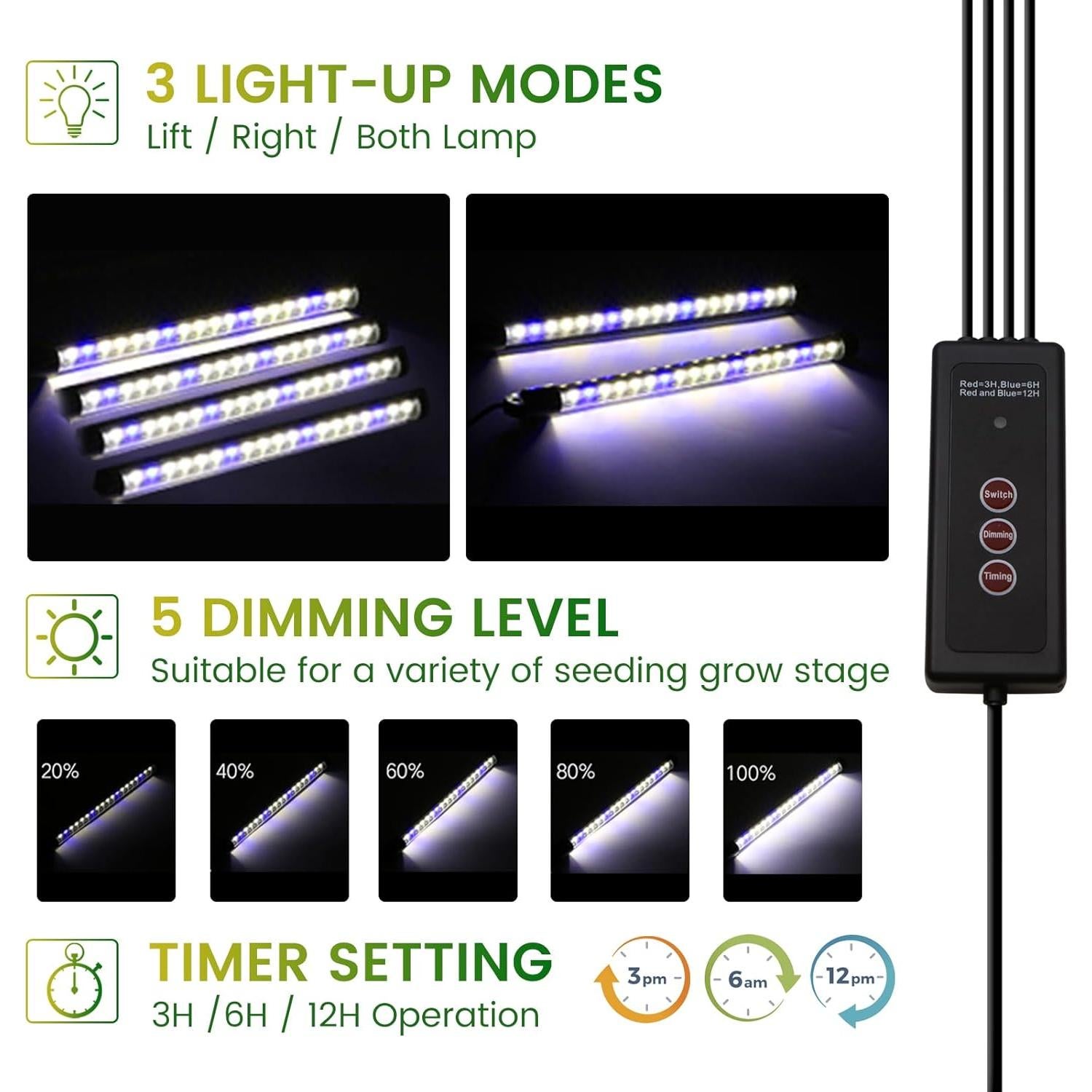 Kit de Inicio de Semillas MQHUAYU con Luz y Calefacción