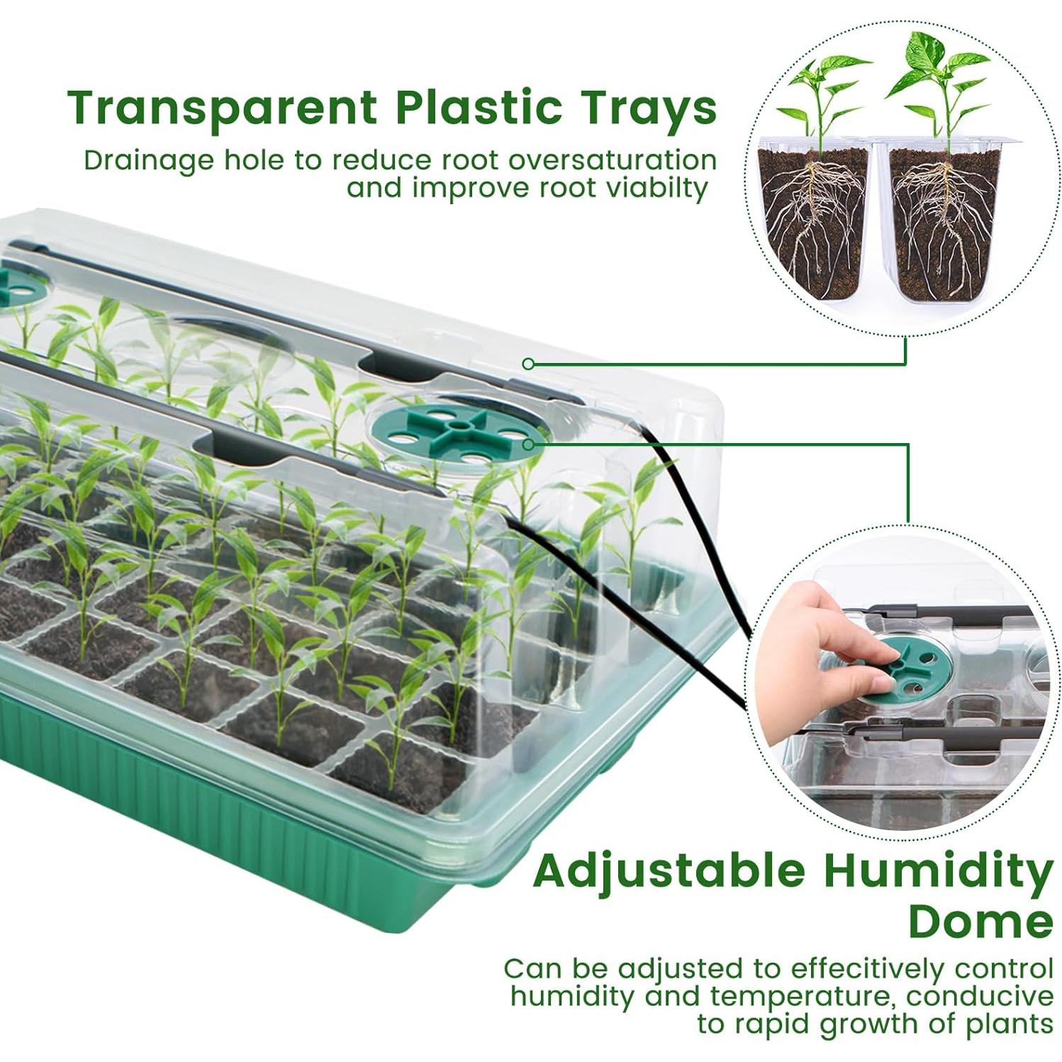 Kit de Inicio de Semillas MQHUAYU con Luz y Calefacción