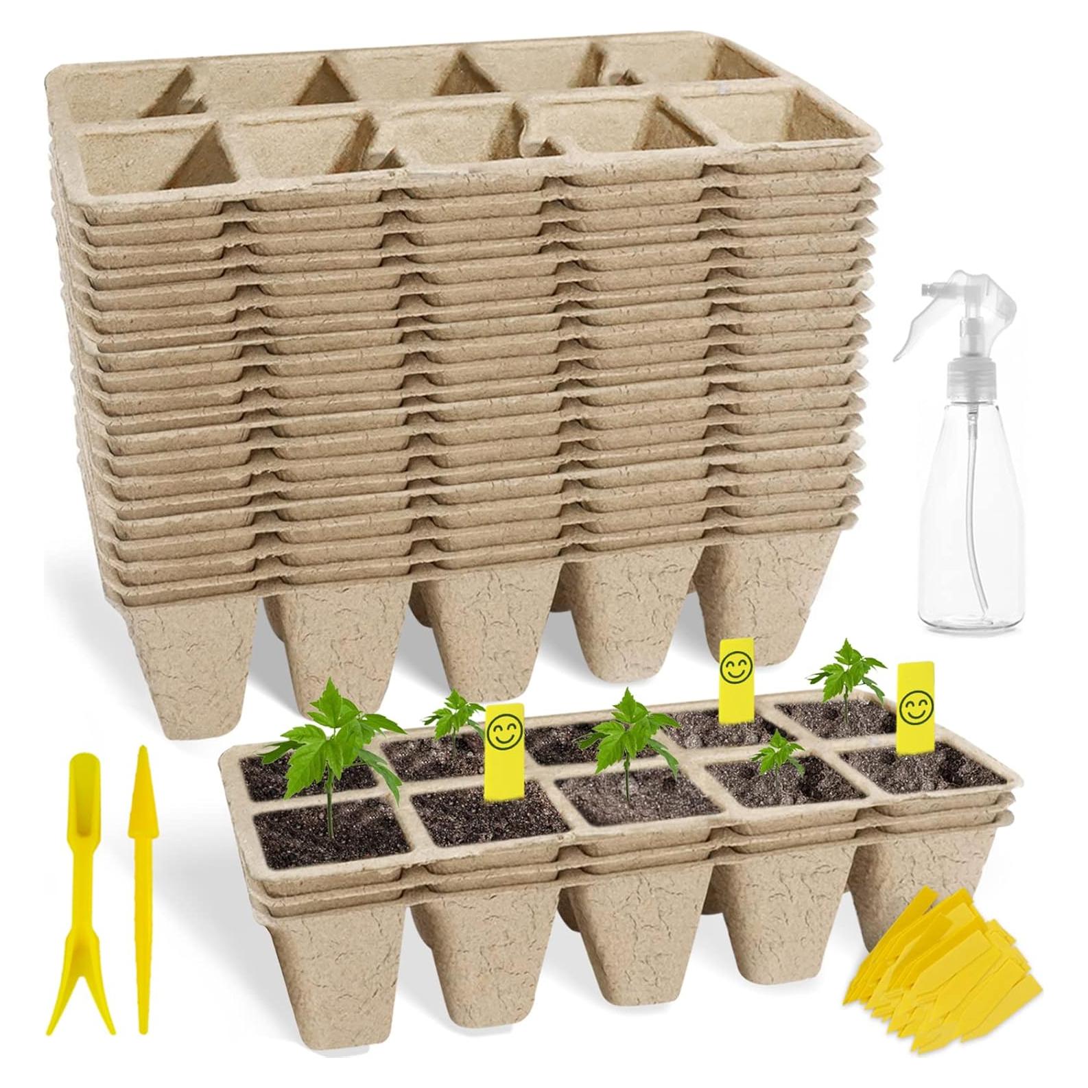 Bandeja de Inicio de Semillas SYITCUN 200 Celdas Biodegradables