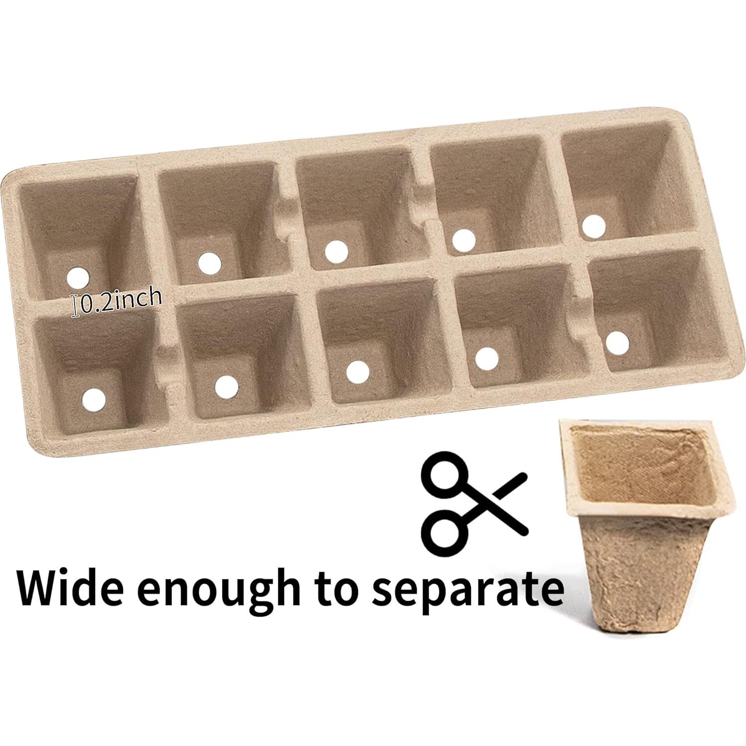 Bandeja de Inicio de Semillas SYITCUN 200 Celdas Biodegradables