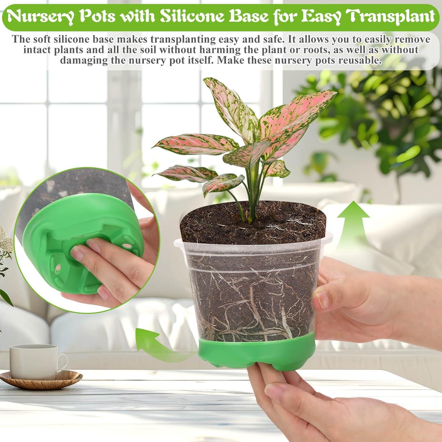 Kit de Vivero Caffox 45 Piezas Macetas 12.7 cm Reutilizables