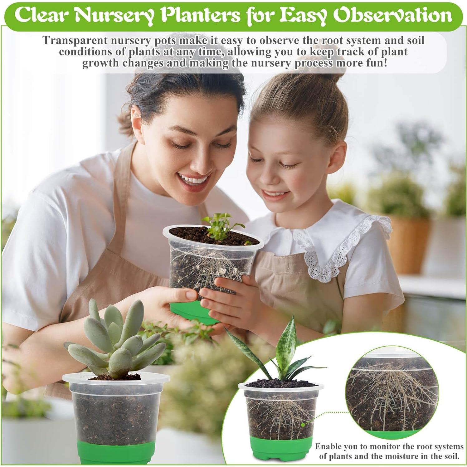 Kit de Vivero Caffox 45 Piezas Macetas 12.7 cm Reutilizables