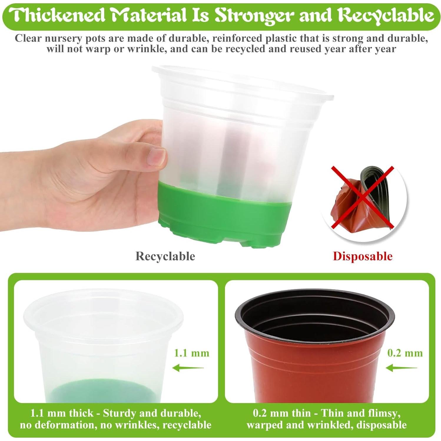 Kit de Vivero Caffox 45 Piezas Macetas 12.7 cm Reutilizables