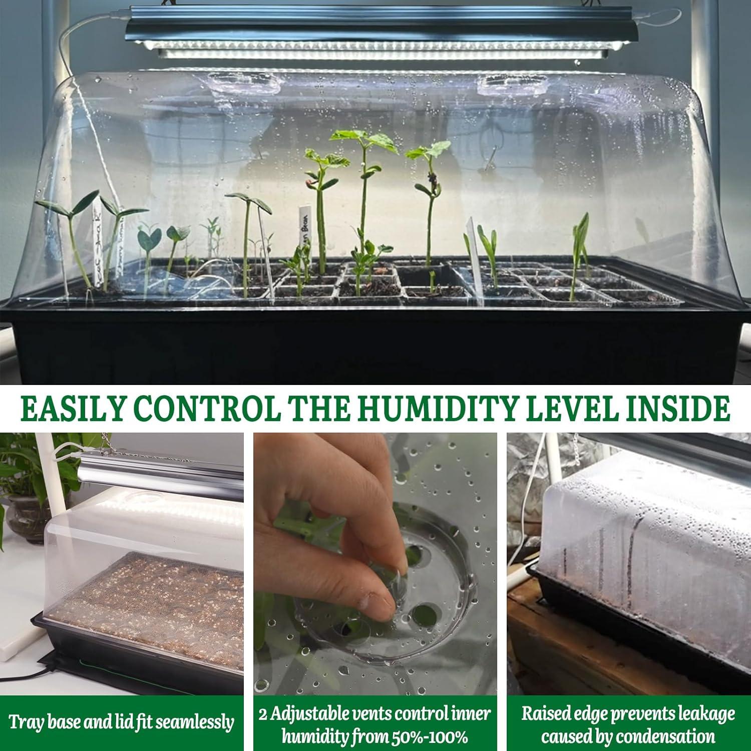 Kit de Inicio de Semillas 1020 SOLIGT con Luz y Manta Térmica