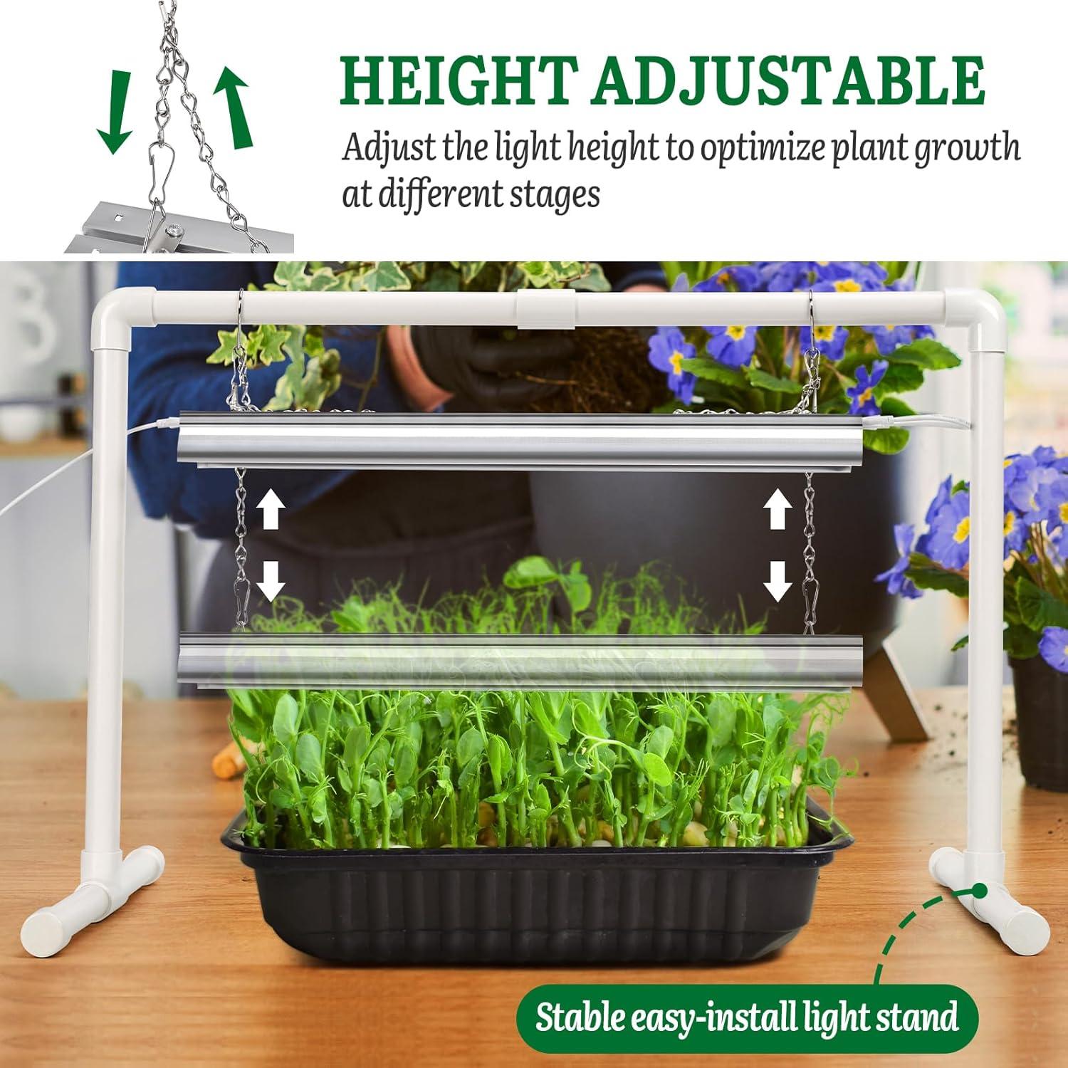 Kit de Inicio de Semillas 1020 SOLIGT con Luz y Manta Térmica