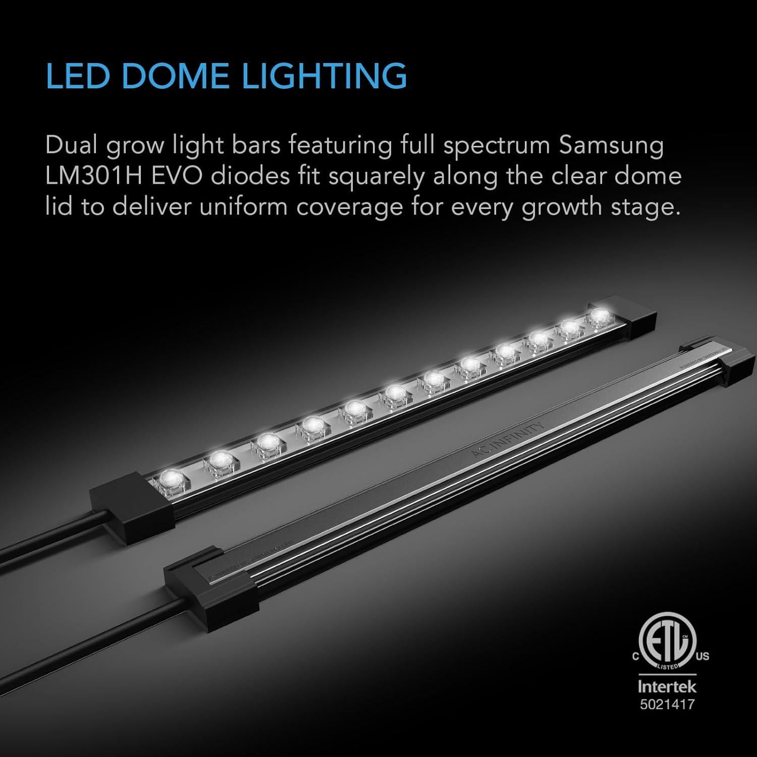 Kit de Germinación AC Infinity Completo con Domo y LED