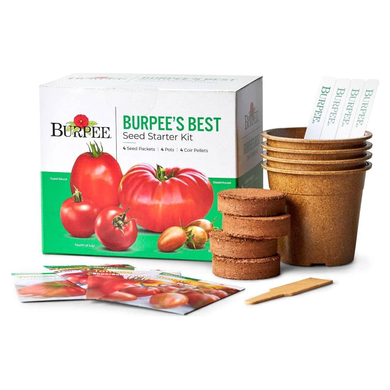 Kit de Inicio de Semillas de Tomate Burpee - 4 Variedades