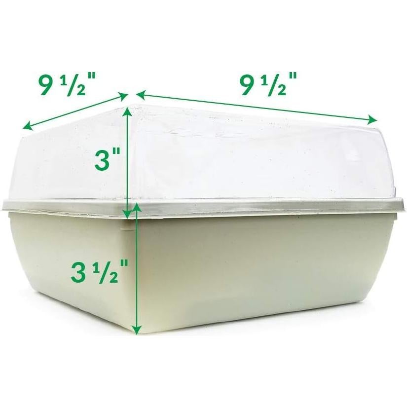 Kit de Inicio de Semillas Jiffy - 2 Bandejas 34 Celdas 68 Pellets