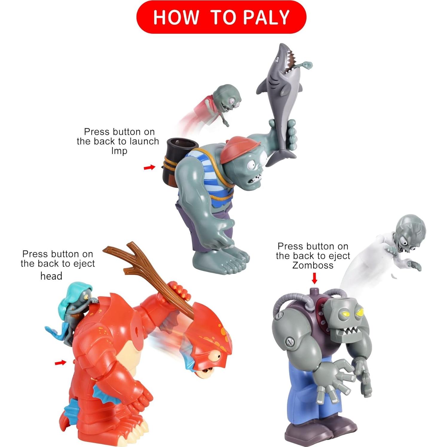 Conjunto de Figuras Plantas contra Zombies ROLOSO 668-111