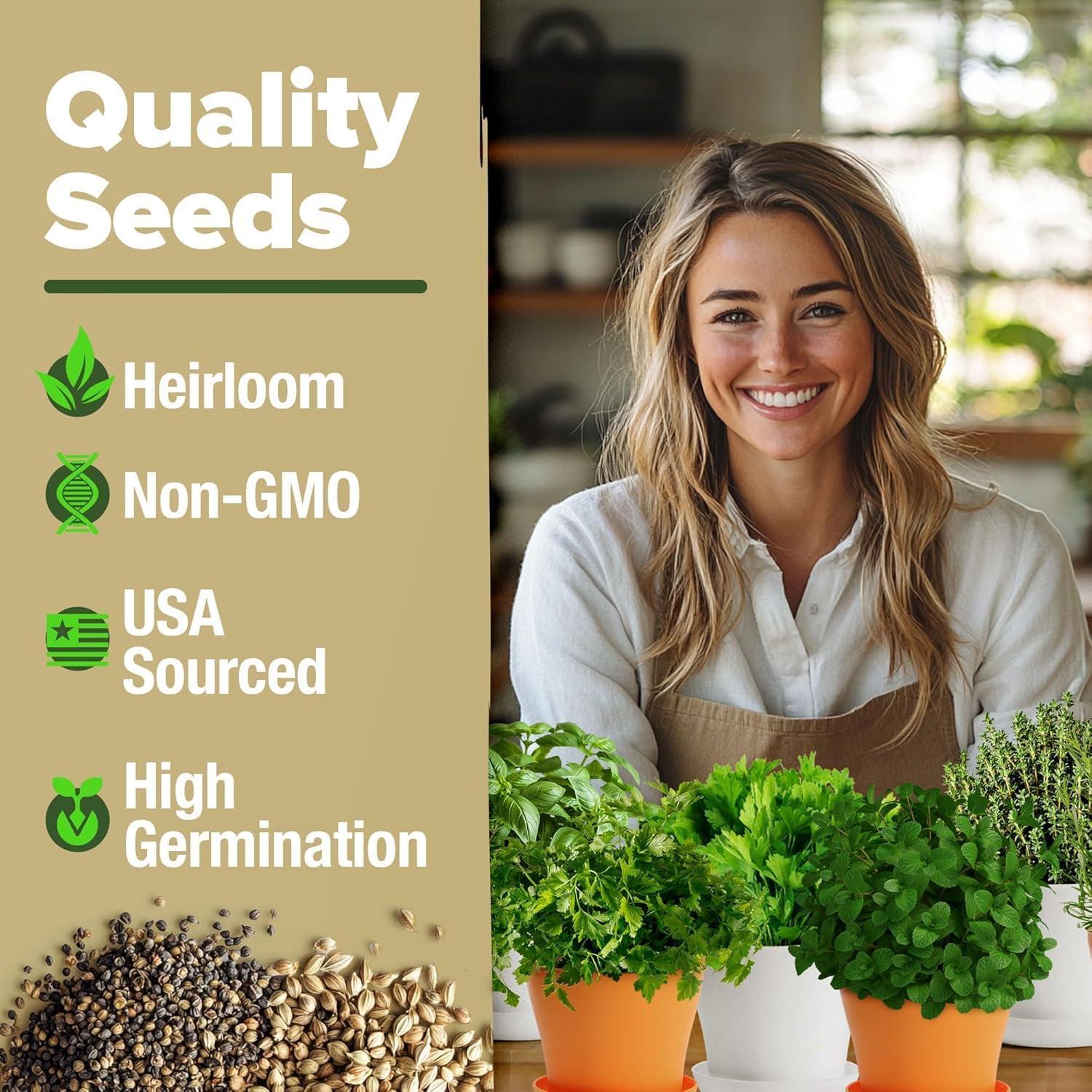 Kit de Jardín de Hierbas HOME GROWN - 8 Semillas Mixtas