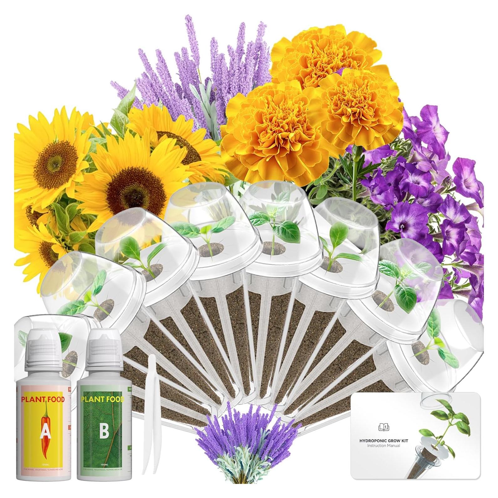 Kit de Semillas Hidropónicas LYKOCLEAN 8 Vainas Flores