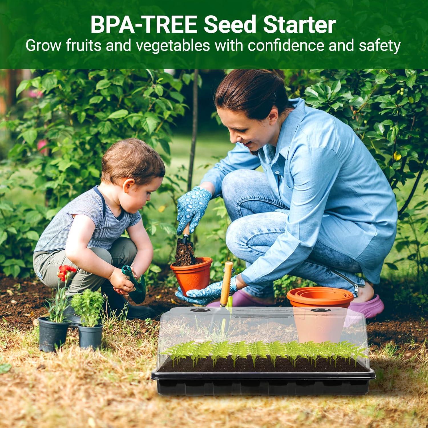 Kit de Inicio de Semillas Ryscam 1020 con Luces LED 96