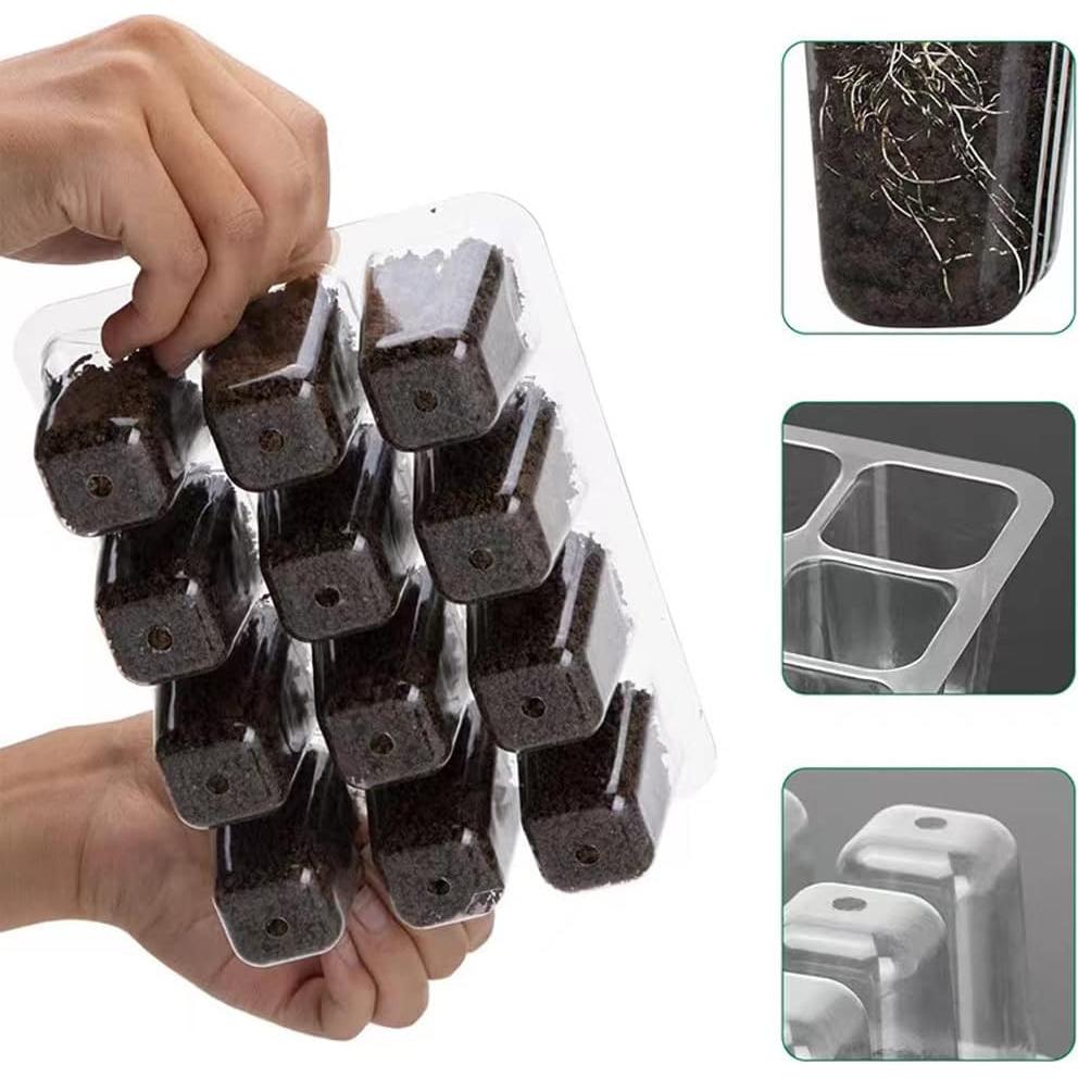 Kit de Inicio de Semillas YOOAEFRTY con Luz LED y Drenaje