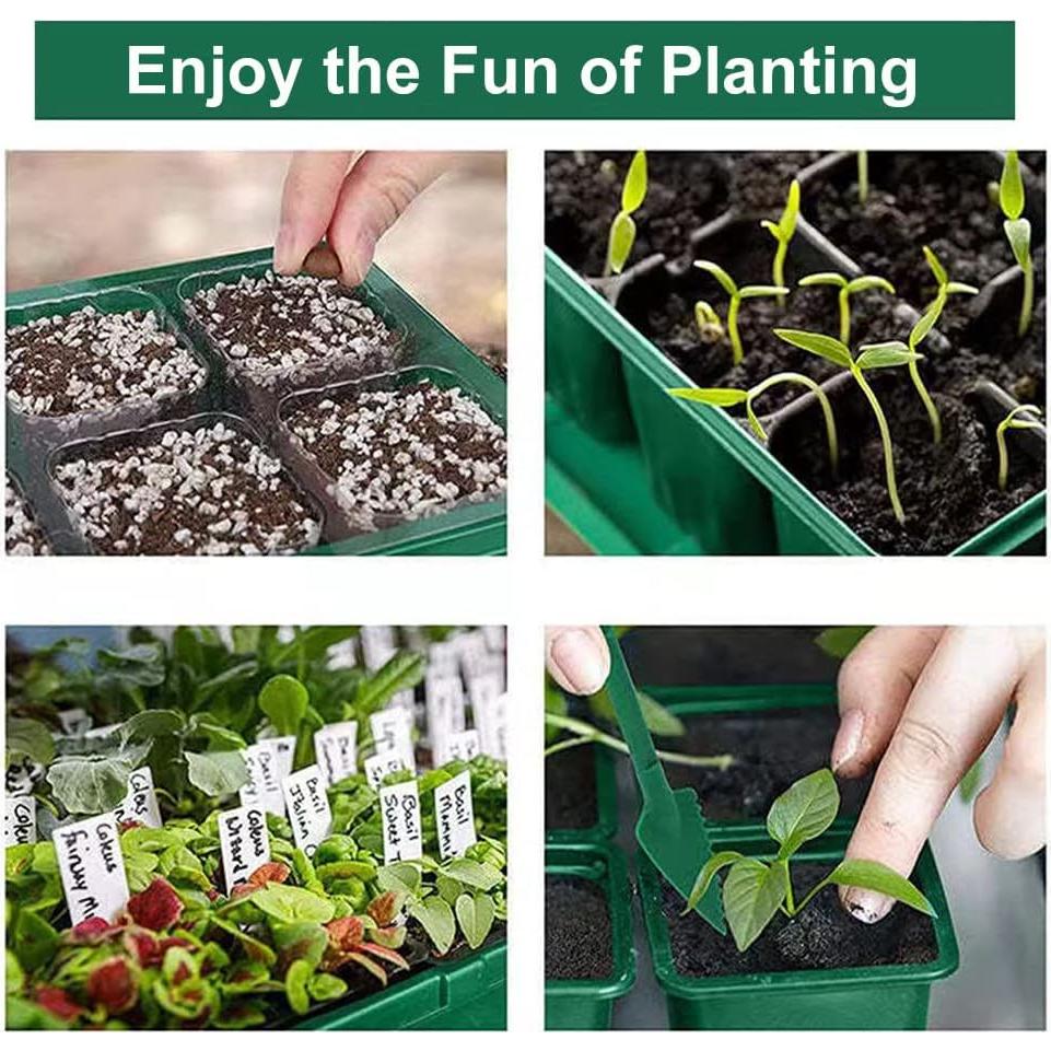 Kit de Inicio de Semillas YOOAEFRTY con Luz LED y Drenaje