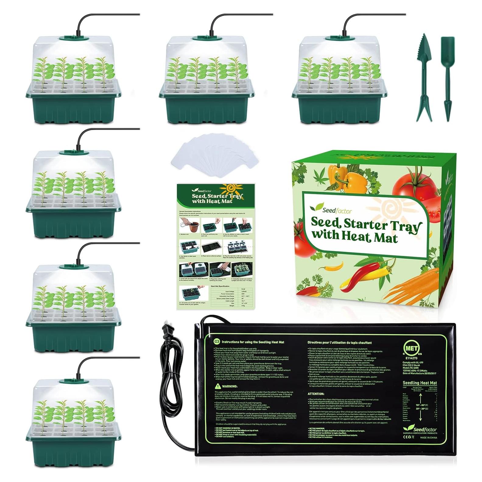 Kit de Germinación de Semillas Seedfactor 7 Paquetes con Luz