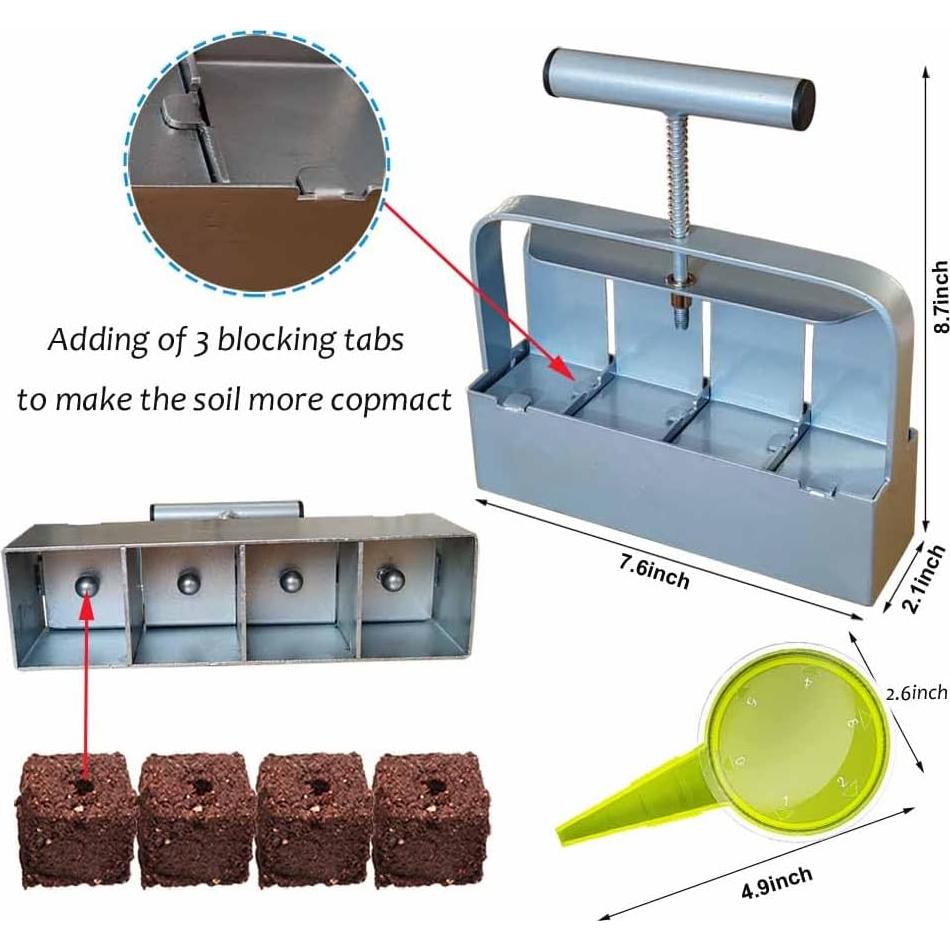 Kit de Herramientas para Bloques de Suelo Yaoyao 4 en 1 Ergonómico