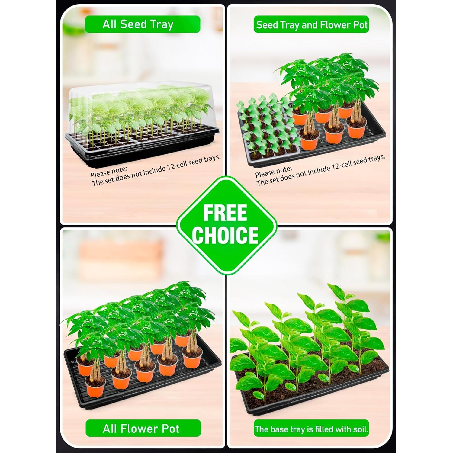 Kit de Inicio de Semillas Hugbow con Luz LED y Almohadilla Térmica