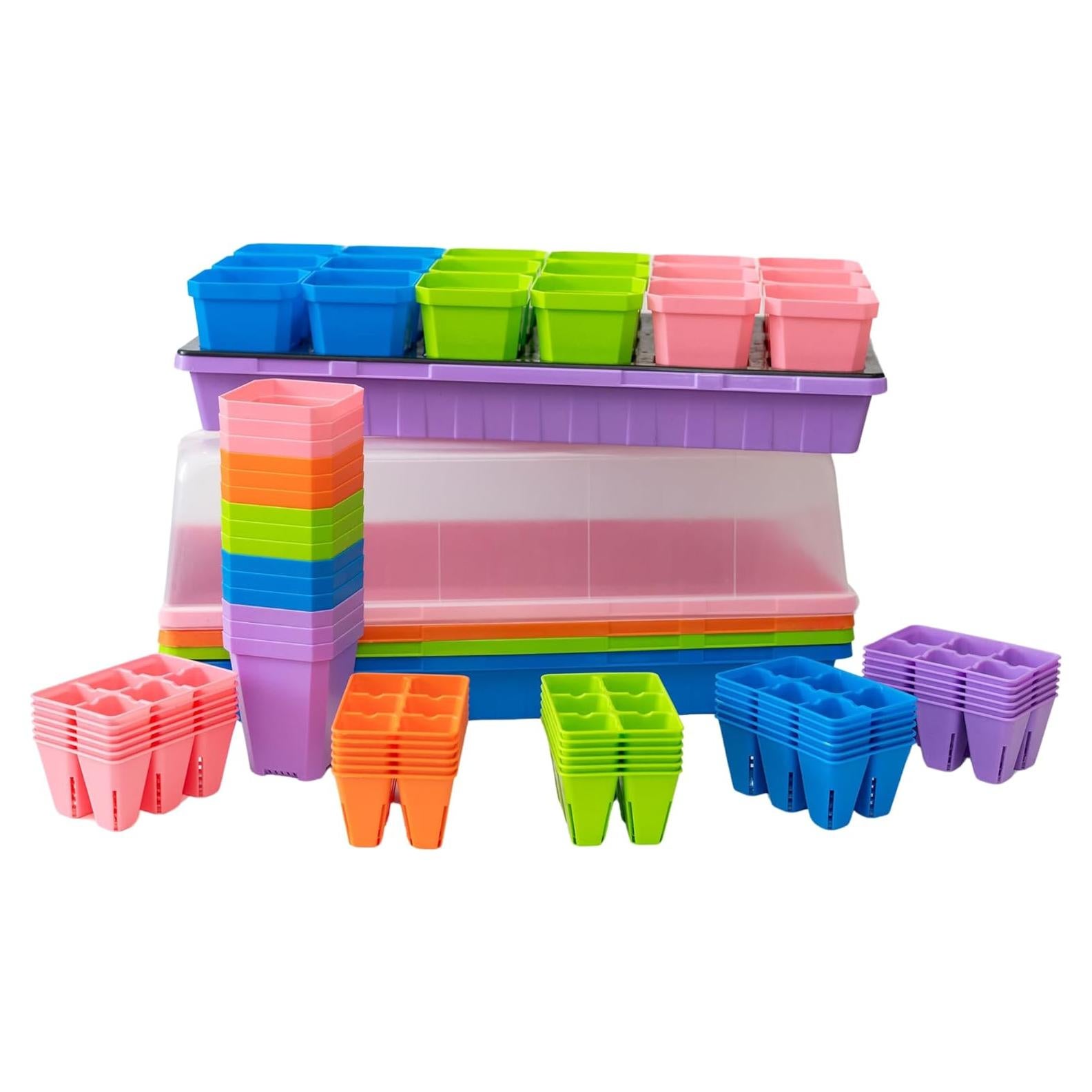 Kit de Inicio de Semillas Bootstrap Farmer Multicolor con Domos