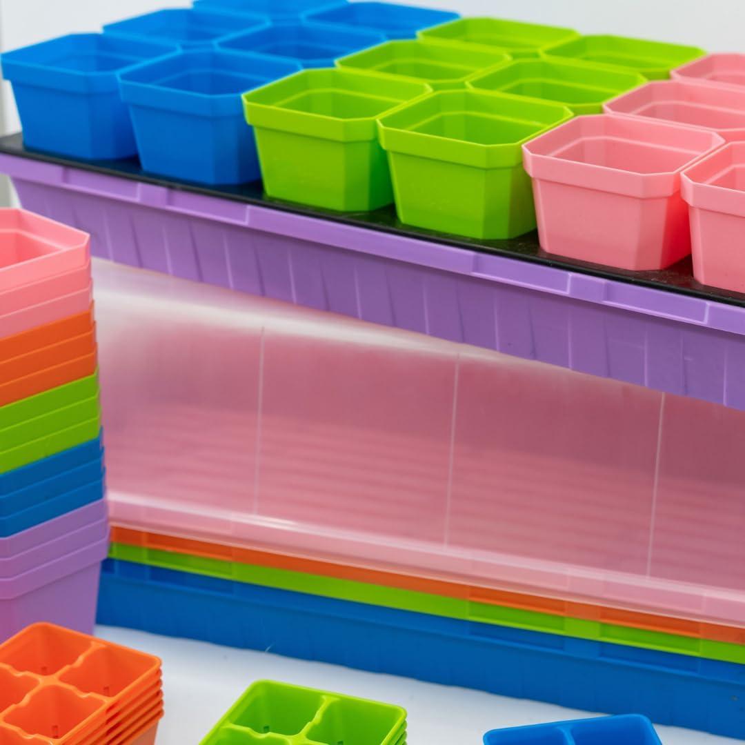 Kit de Inicio de Semillas Bootstrap Farmer Multicolor con Domos