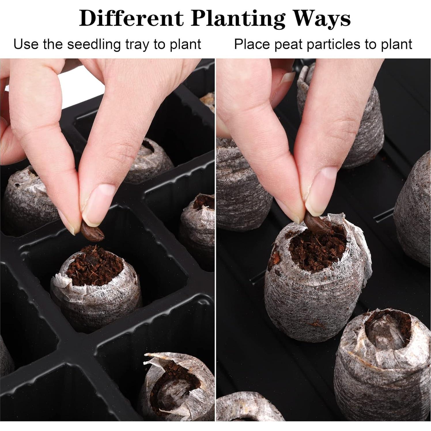 Kit de Inicio de Semillas Hahood 4 Bandejas 24 Celdas