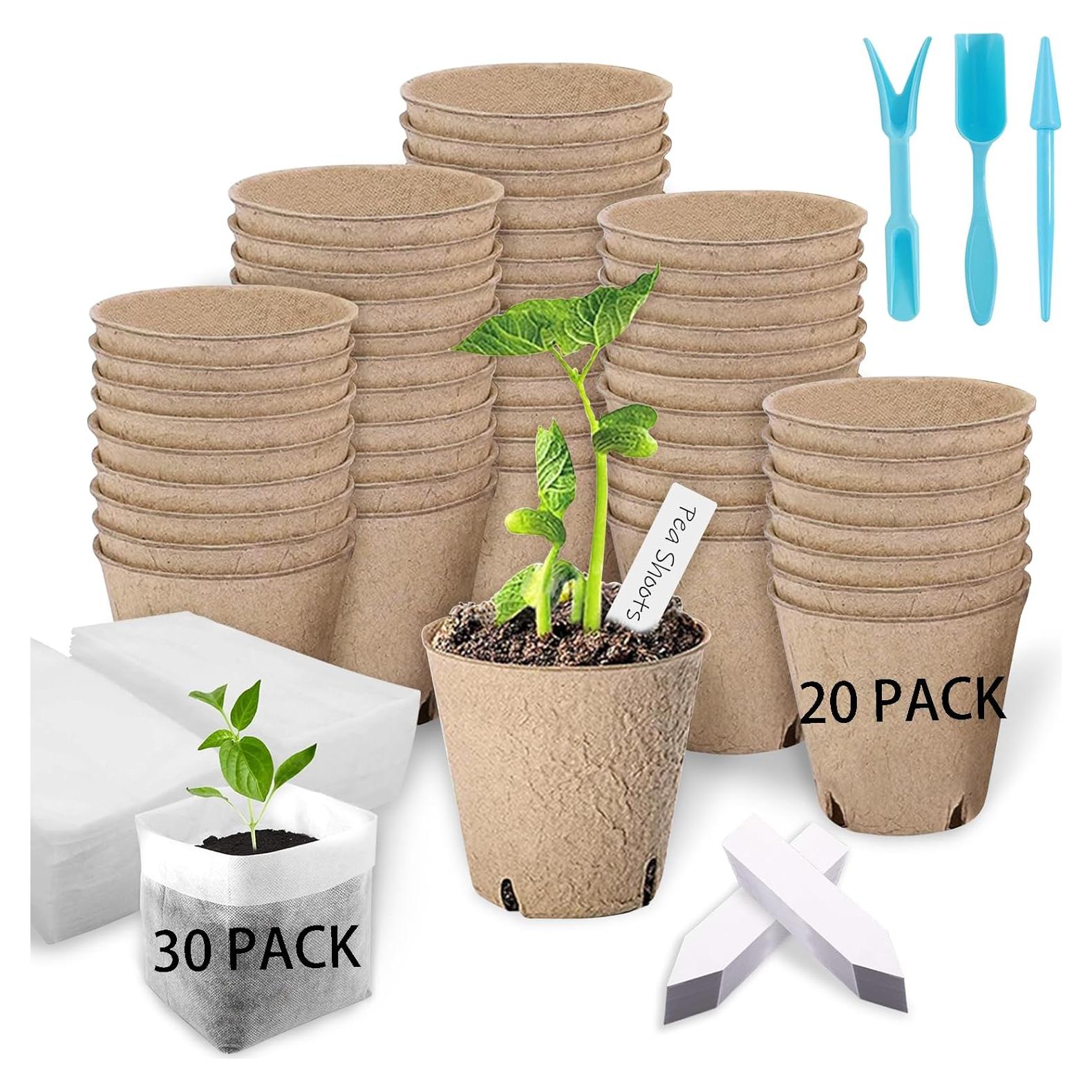 Kit de Inicio de Semillas Biodegradables VirgoCCY - 103 Piezas