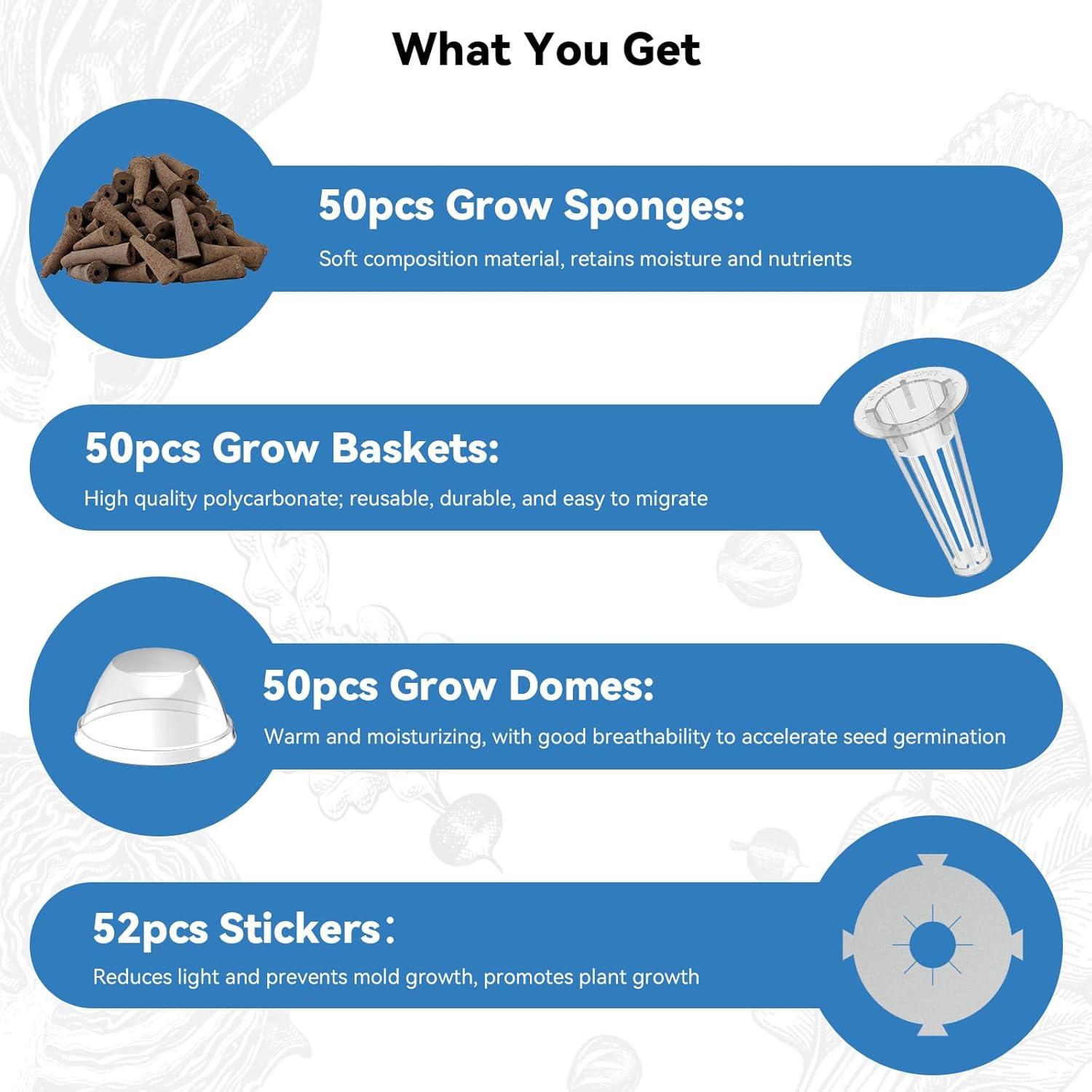 Kit Hidropónico 202 Piezas Fungiworks para AeroGarden