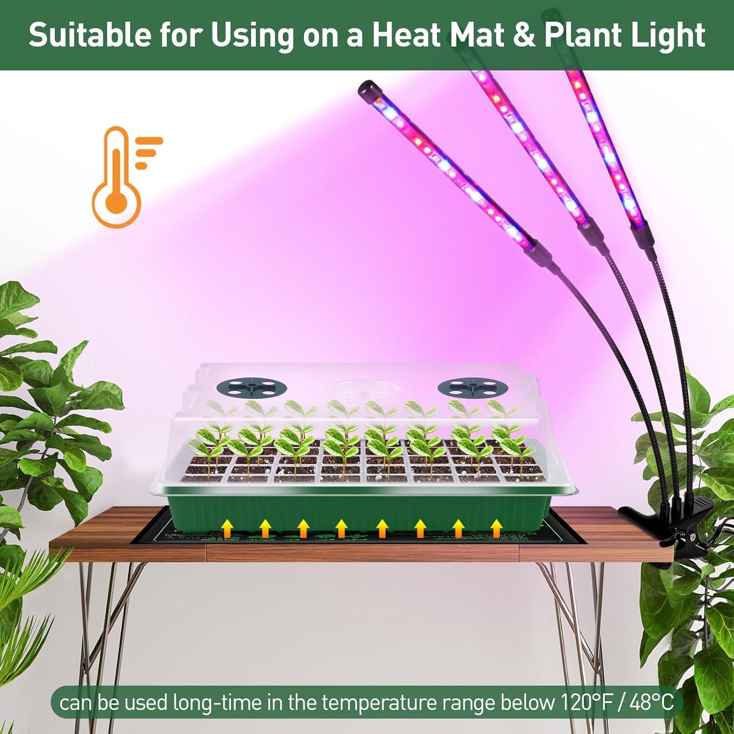 Bandeja de Inicio de Semillas YAUNGEL XL 160 Celdas Verde