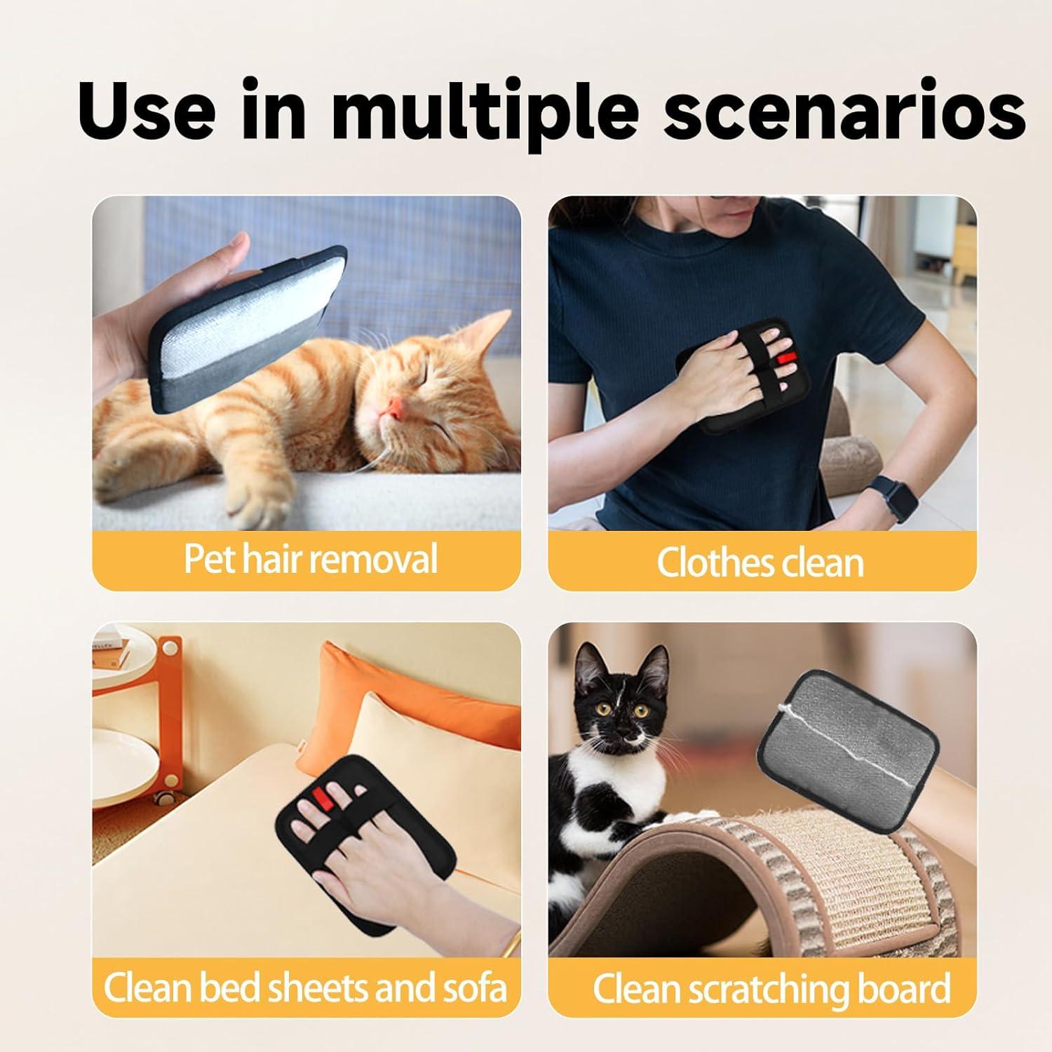 Guante de Aseo para Mascotas NVNAN 2-en-1 Silicona 150g