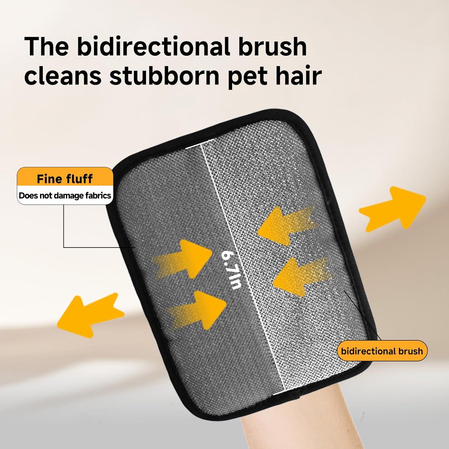 Guante de Aseo para Mascotas NVNAN 2-en-1 Silicona 150g