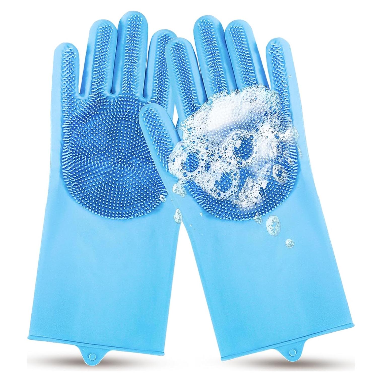 Guantes de Aseo para Mascotas WJWJA - Azul - 27.31x17.91cm