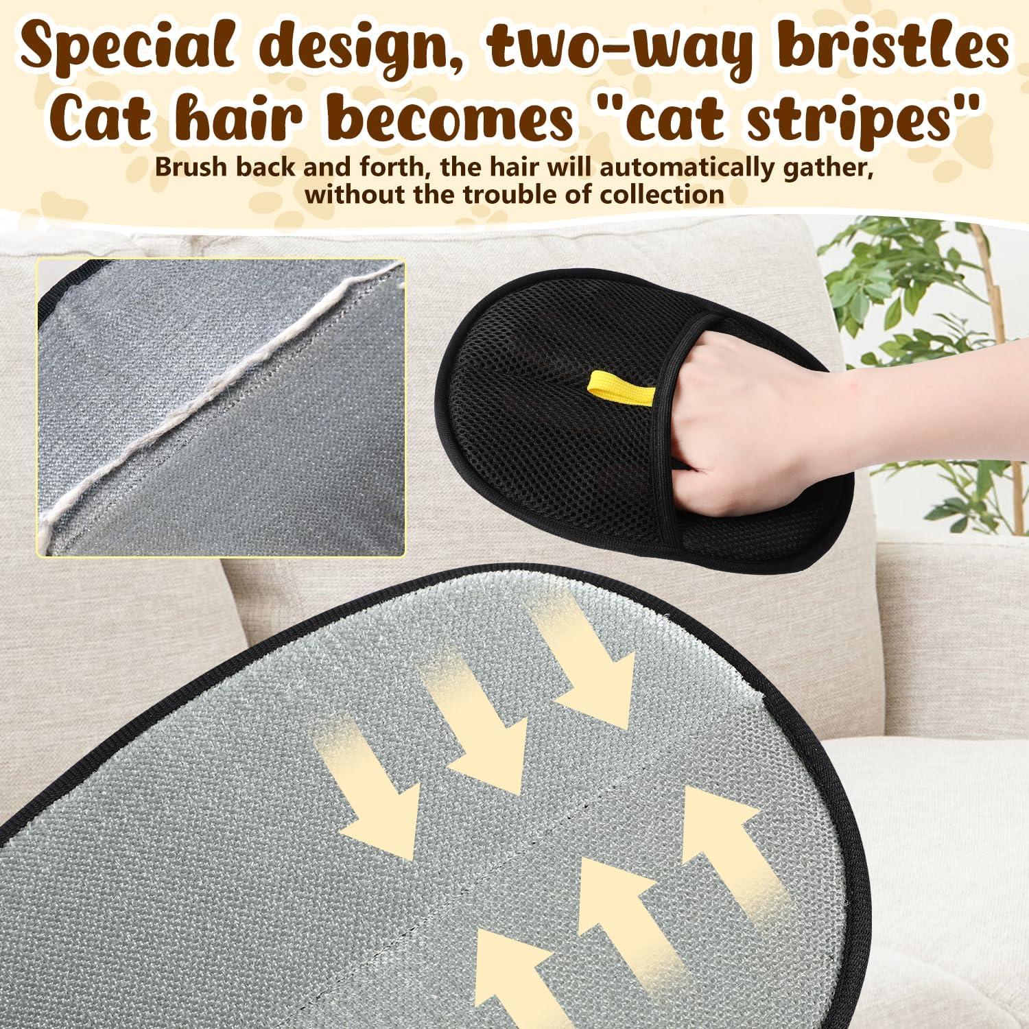 Guantes de Aseo Doble Cara FAIRLONG para Mascotas 2pcs