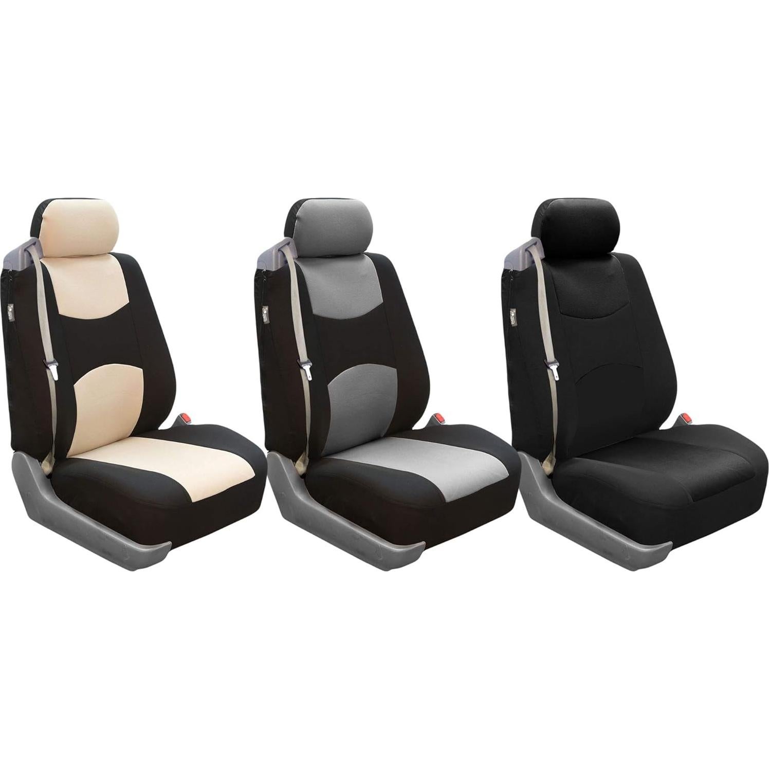 Funda de Asiento FH Group Negro Ajuste Universal Compatible Airbags