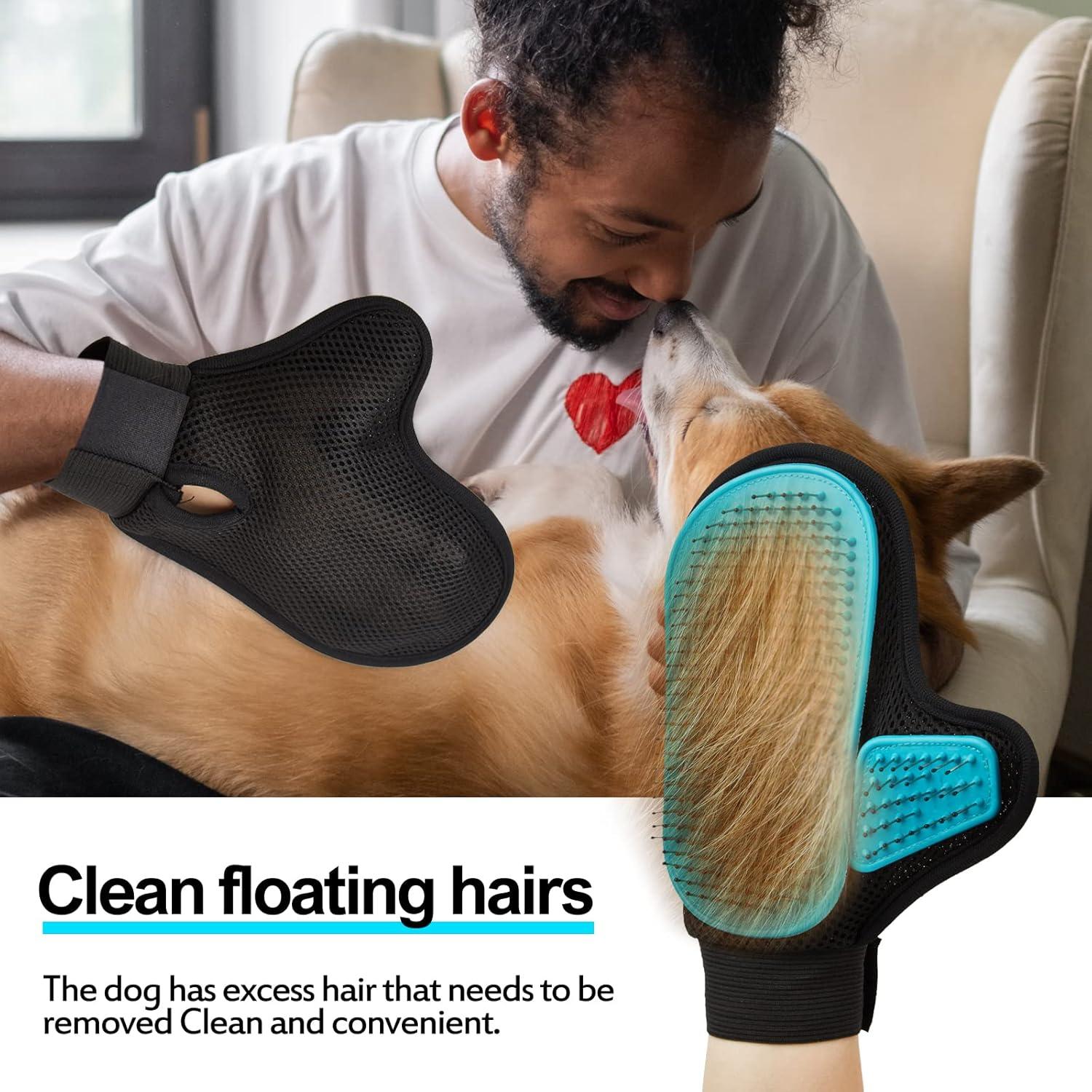 Guante de Aseo para Mascotas Beenefits Azul 4 en 1