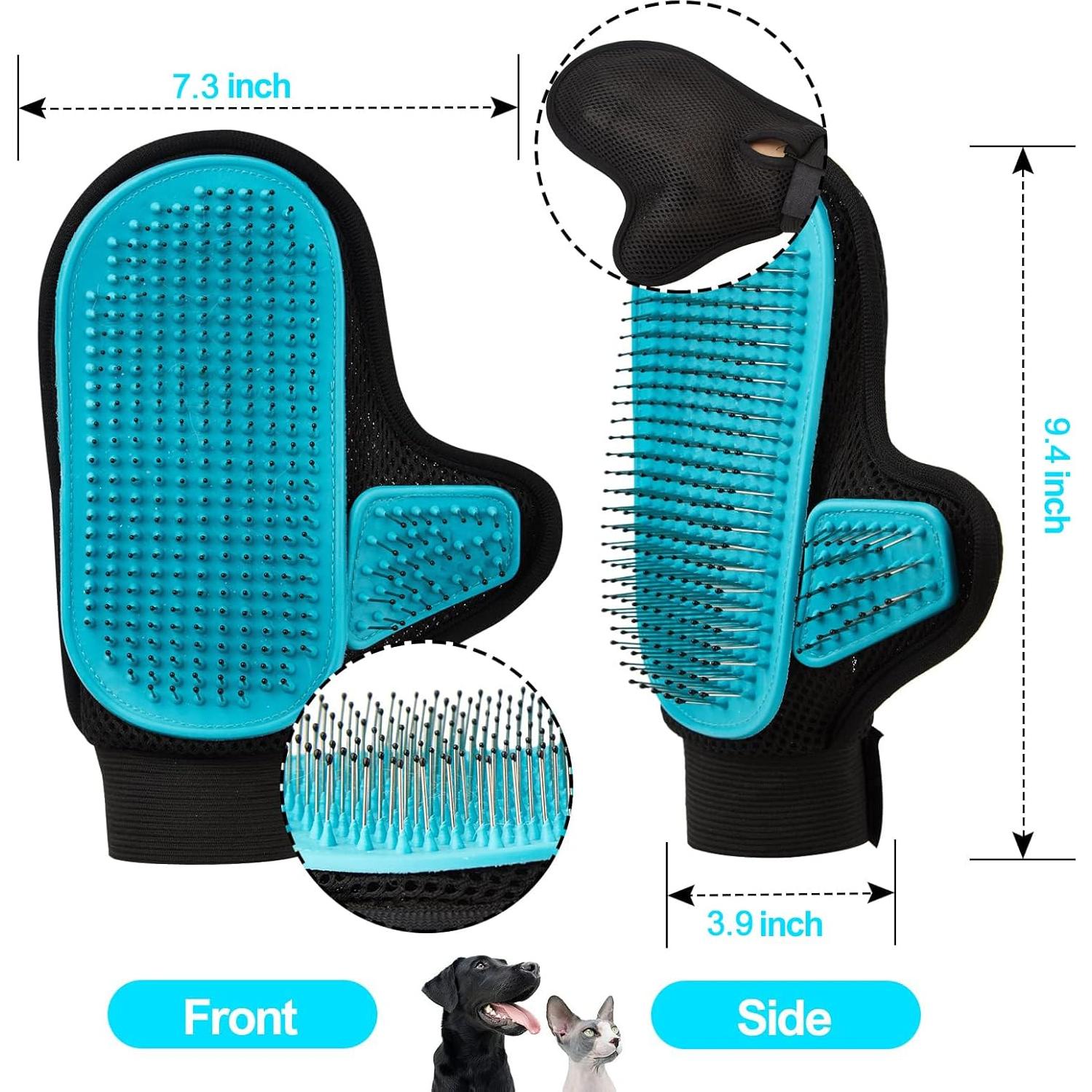 Guante de Aseo para Mascotas Beenefits Azul 4 en 1