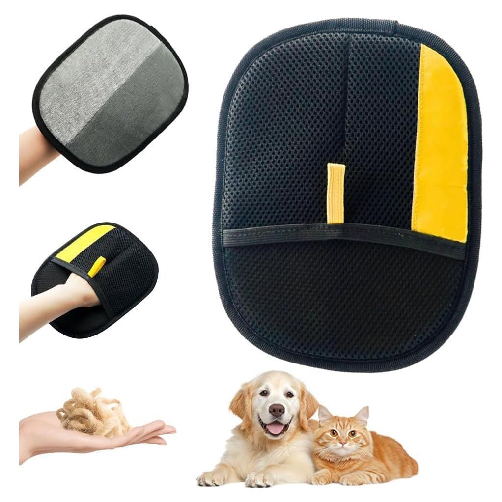 2025 New Upgrade Pet Hair Removal Glove for Cats & Dogs, Efficient Grooming Gloves for Pet Hair, Cat Grooming Gloves for Hair Removal, Reusable Pet Hair Remover Glove