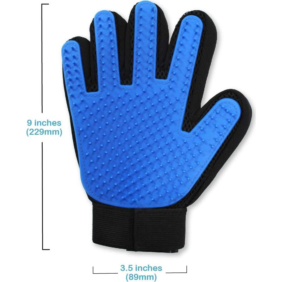 Guantes de Acicalamiento Pets First para Perros y Gatos 22.86x8.13cm