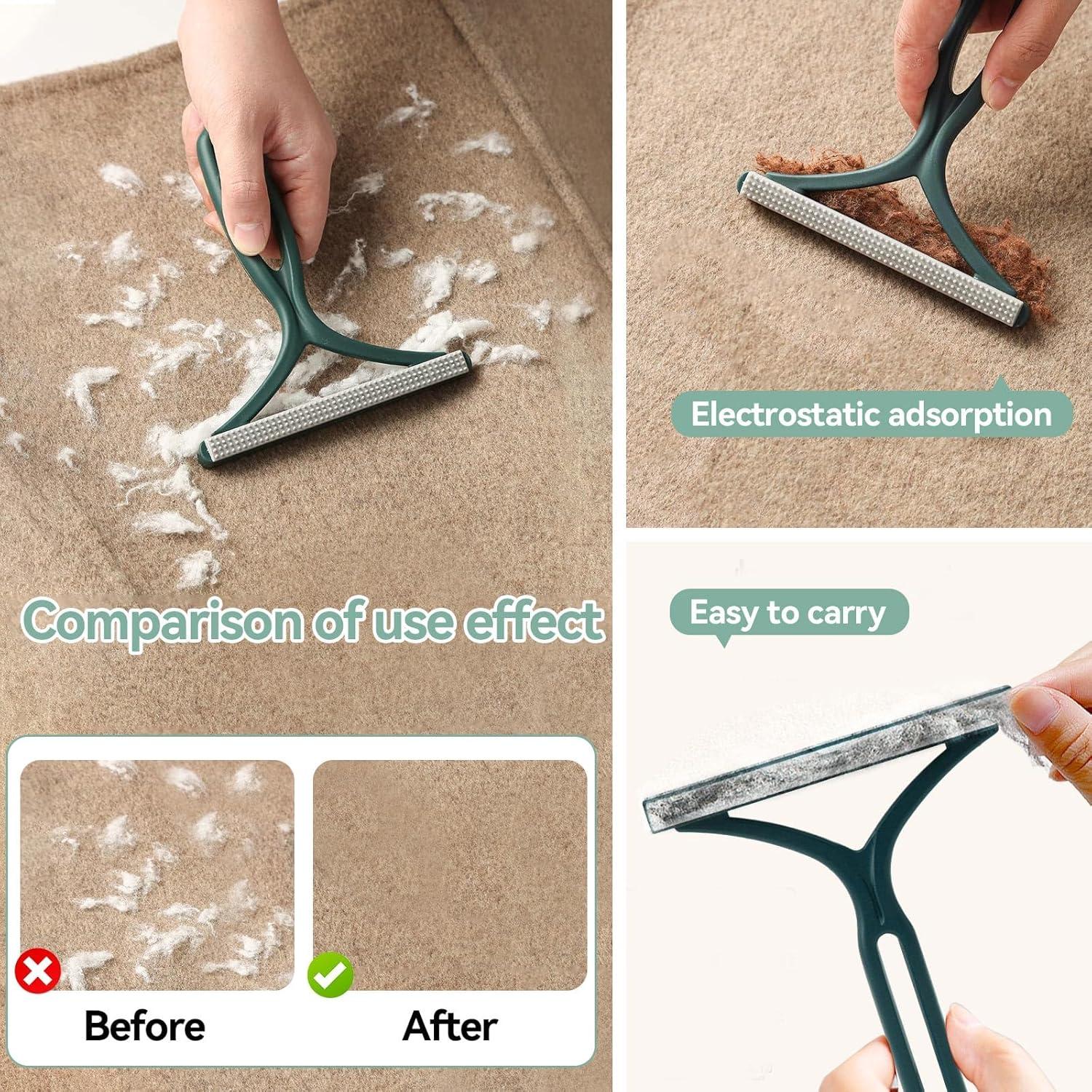 Set Quitapelos para Mascotas 4 Piezas Yunlnny - Guante y Cepillos