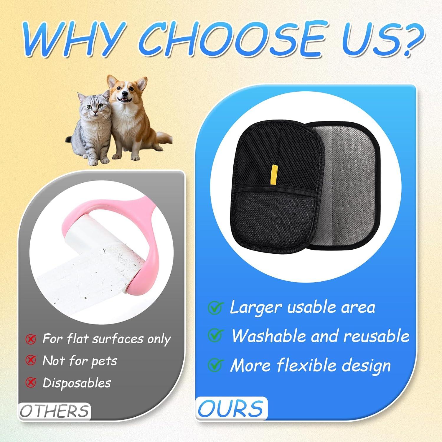 Guantes Reutilizables para Eliminar Pelo de Mascotas Tivora