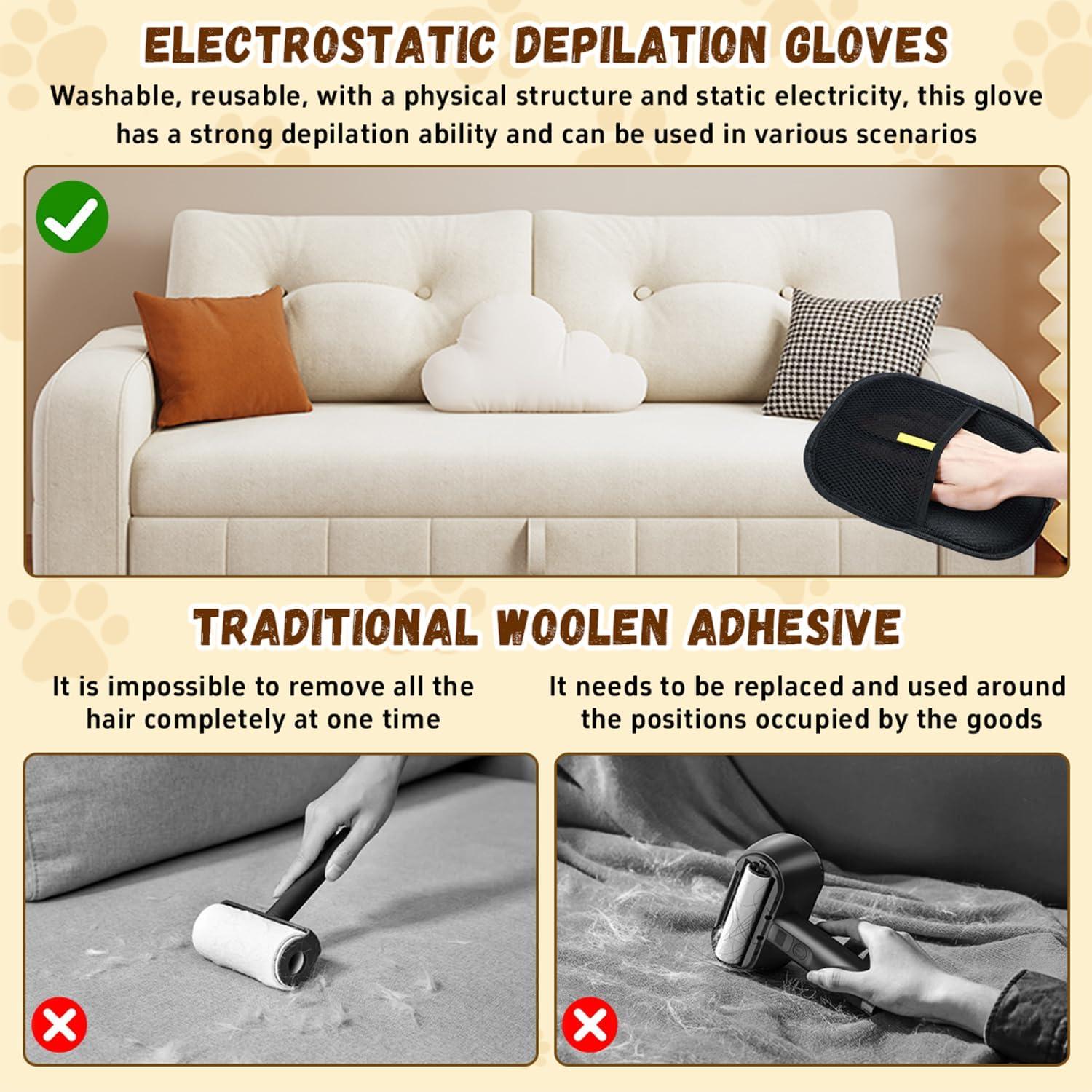 Guantes de Aseo para Mascotas Genérico 2PCS - Remoción de Pelo