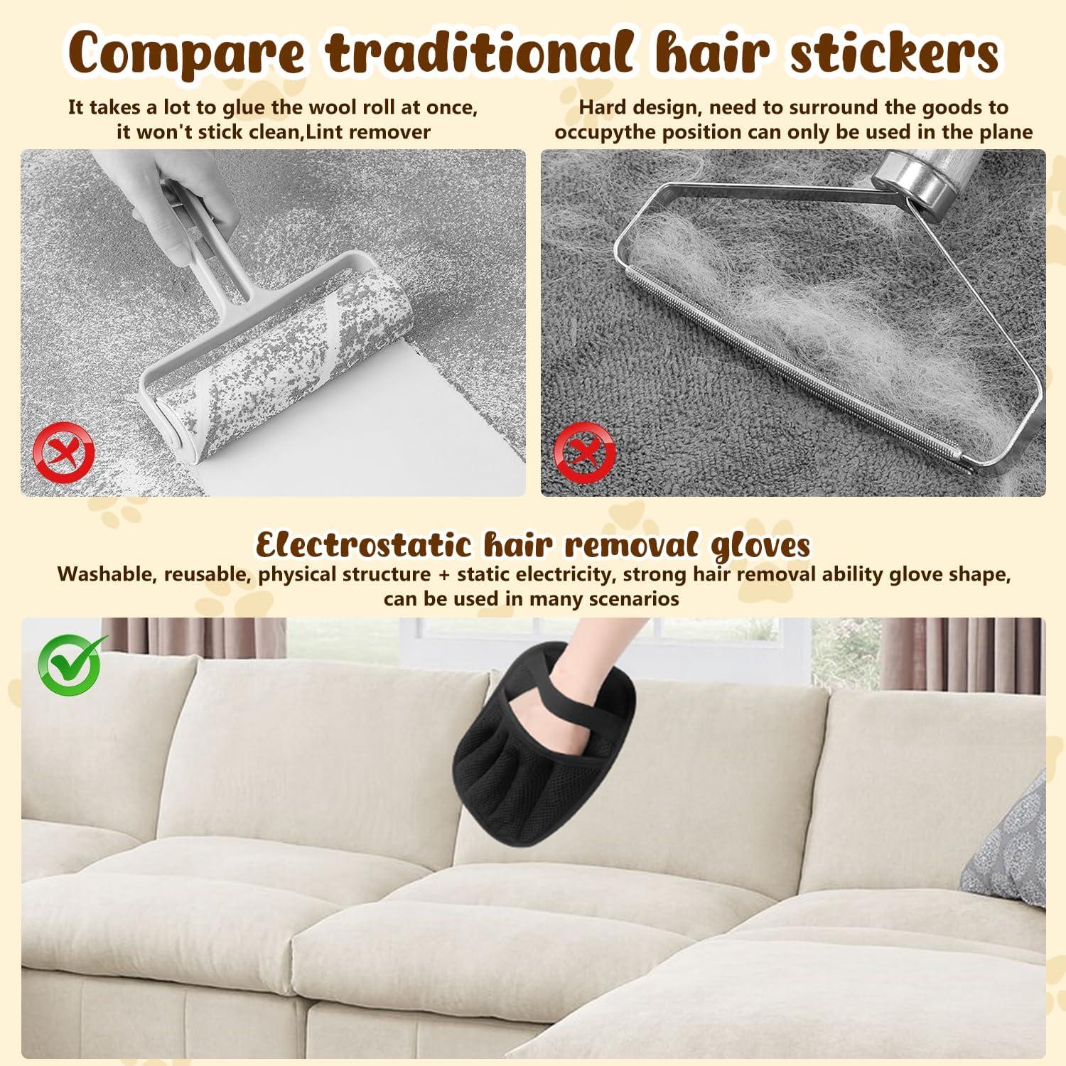 Guantes Removedores de Pelo de Mascota Genérico 2 Pzs 2025