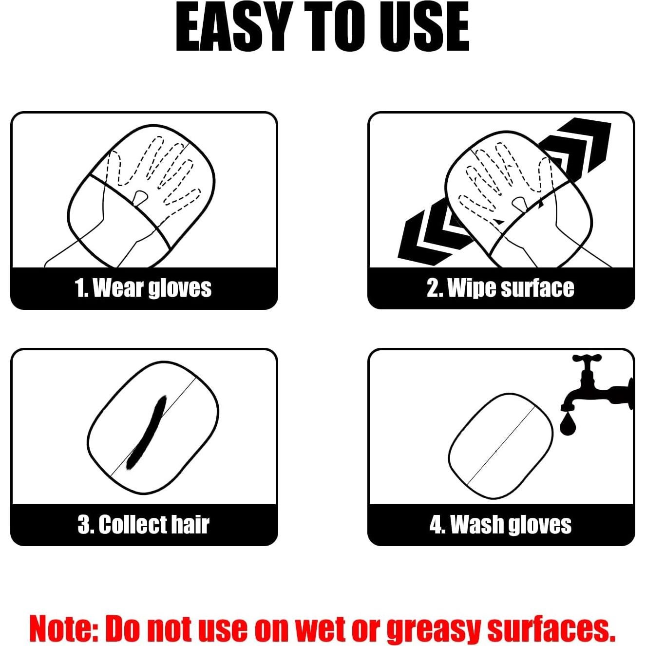 Guantes de Aseo para Mascotas Gosknor 24x18cm Doble Cara