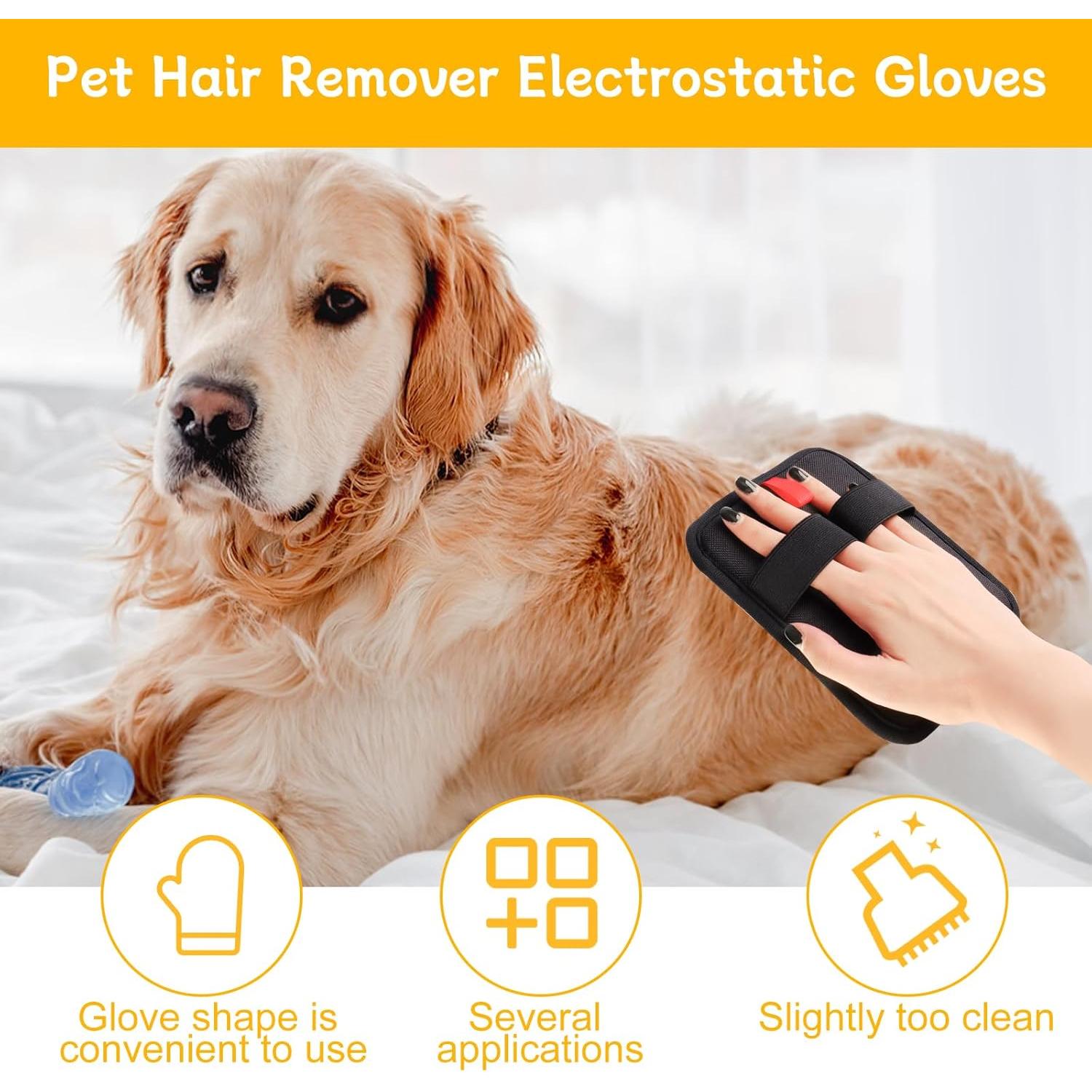 Guantes de Remoción de Pelo de Mascota Chenyanc 2 Pcs