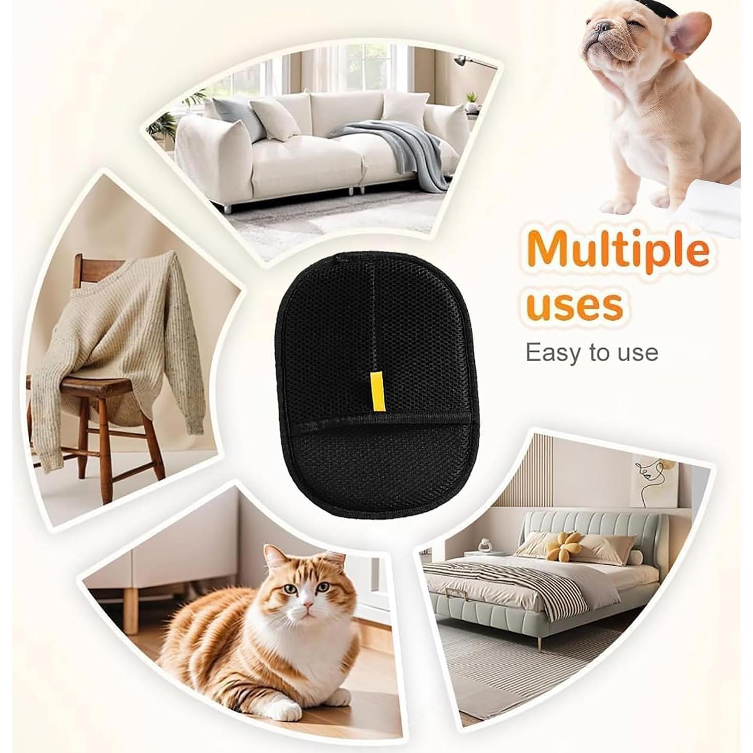 Guante Electroestático para Eliminación de Pelo de Mascotas 2PC