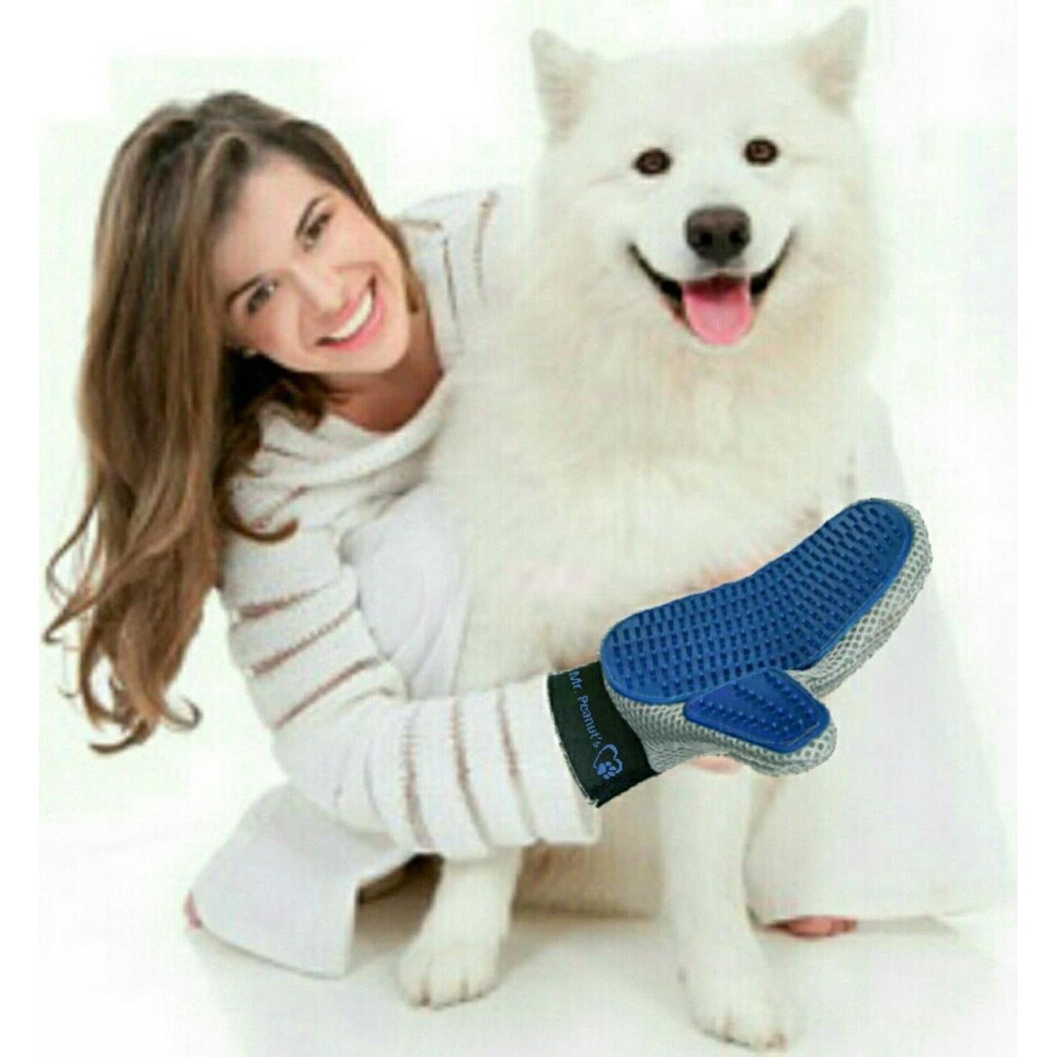 Guante de Aseo Mr. Peanut para Deshedding de Mascotas - 23x17cm