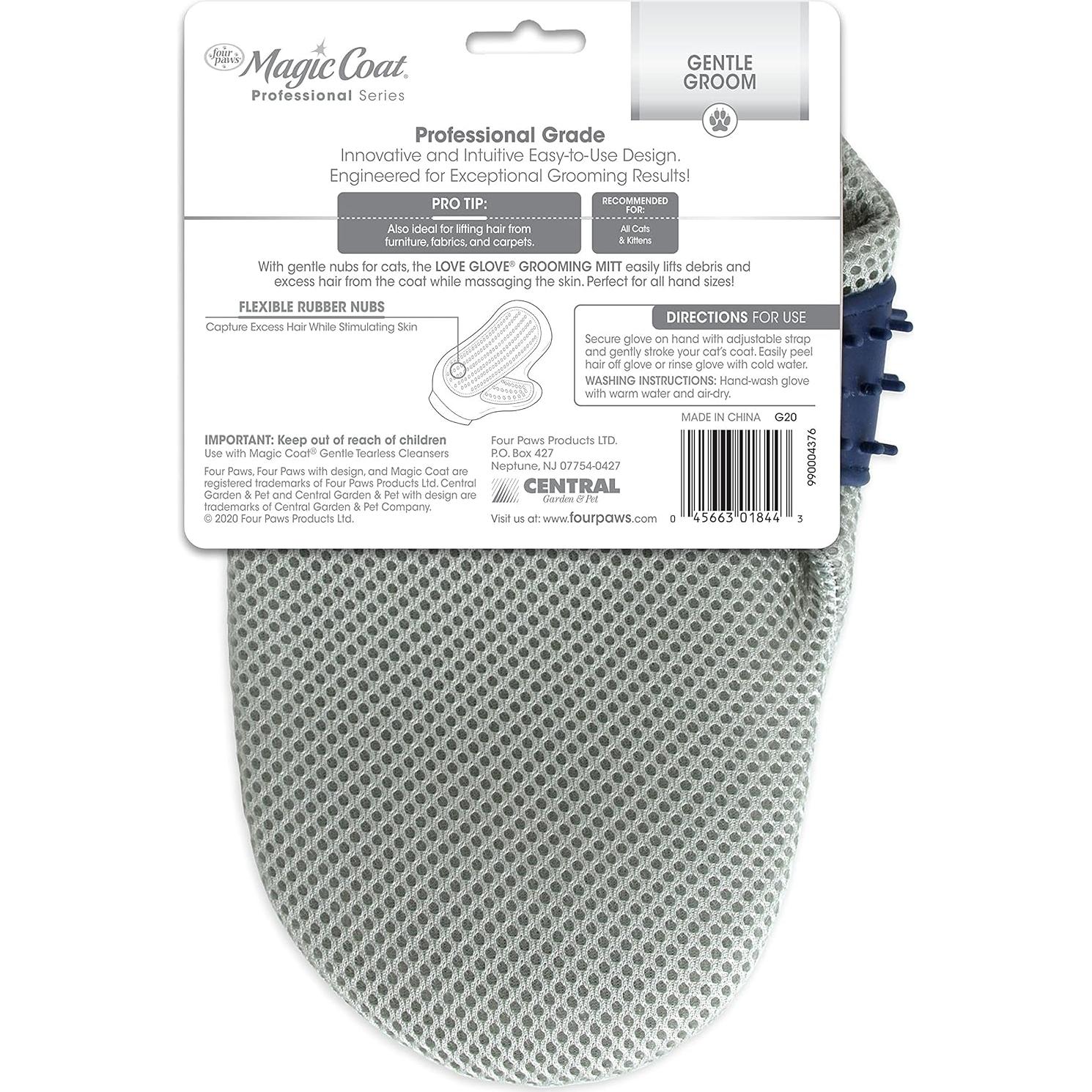 Guante de Aseo para Gatos Love Glove 20.96x14.61cm Azul