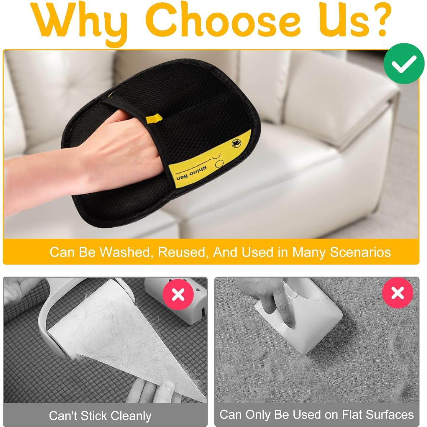 Guantes de Aseo para Mascotas 2 PCS - Eliminación de Pelo Efectiva