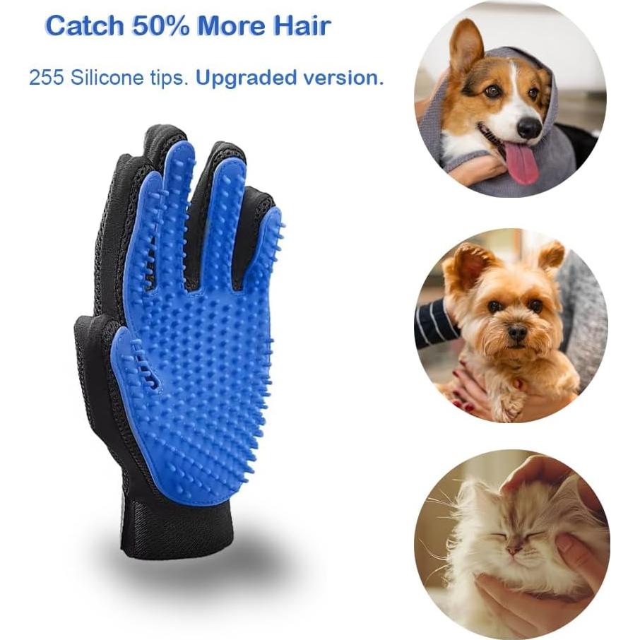 Guante de Aseo para Mascotas Kadandi - Cepillo Deshedding 259 Agujas