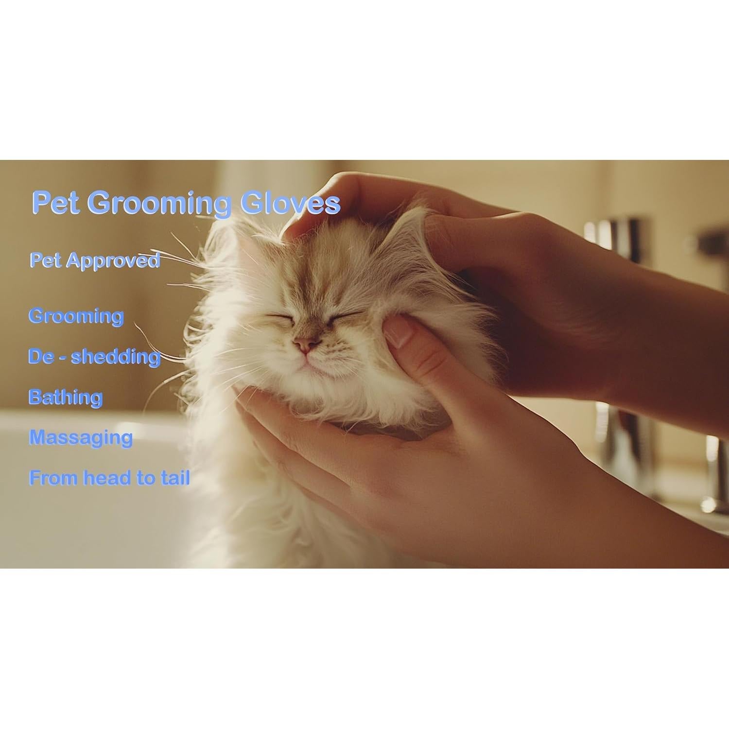 Guante de Aseo para Mascotas Kadandi - Cepillo Deshedding 259 Agujas