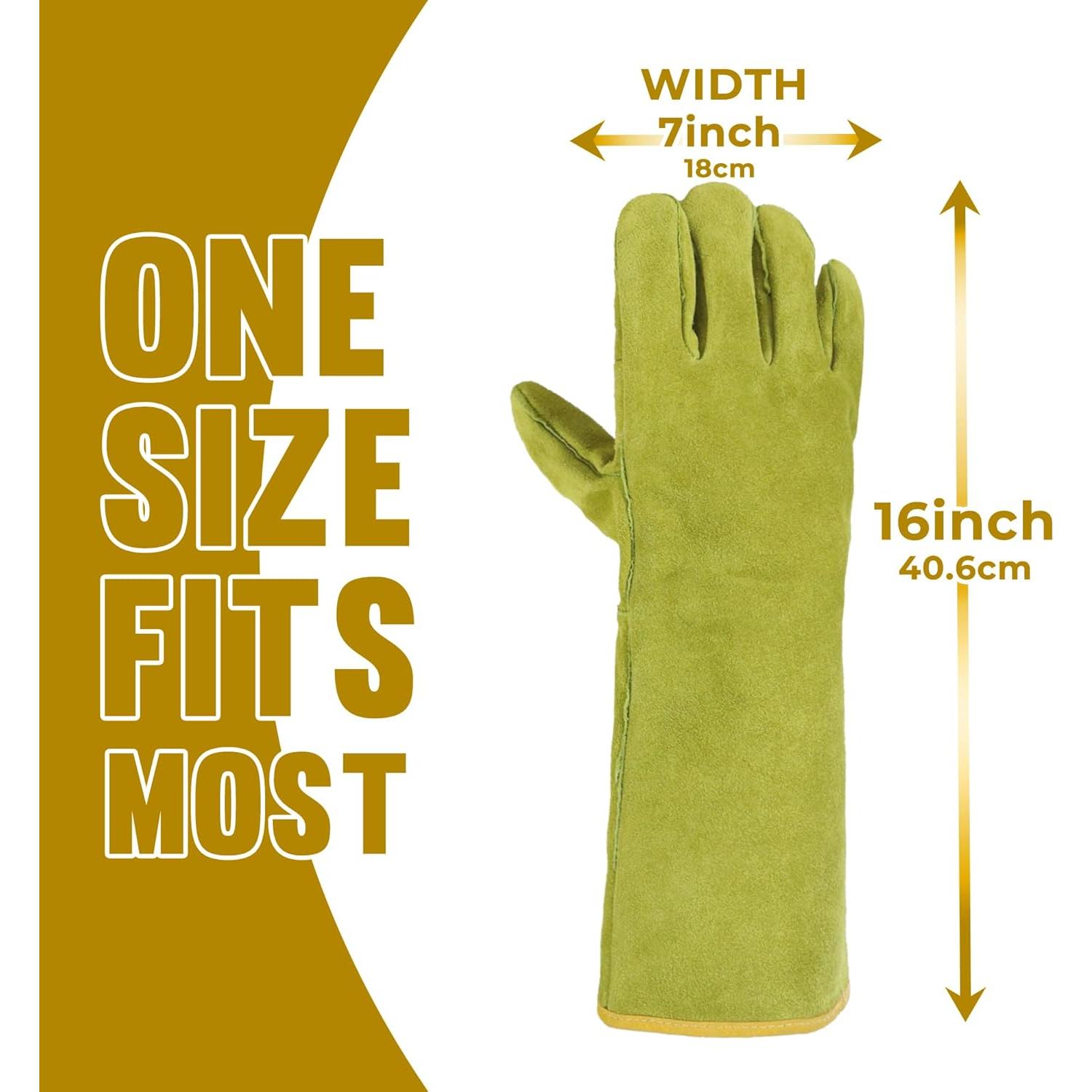 Guantes de Manejo de Animales HANDLANDY - Protección a Prueba de Mordeduras 40.64 cm